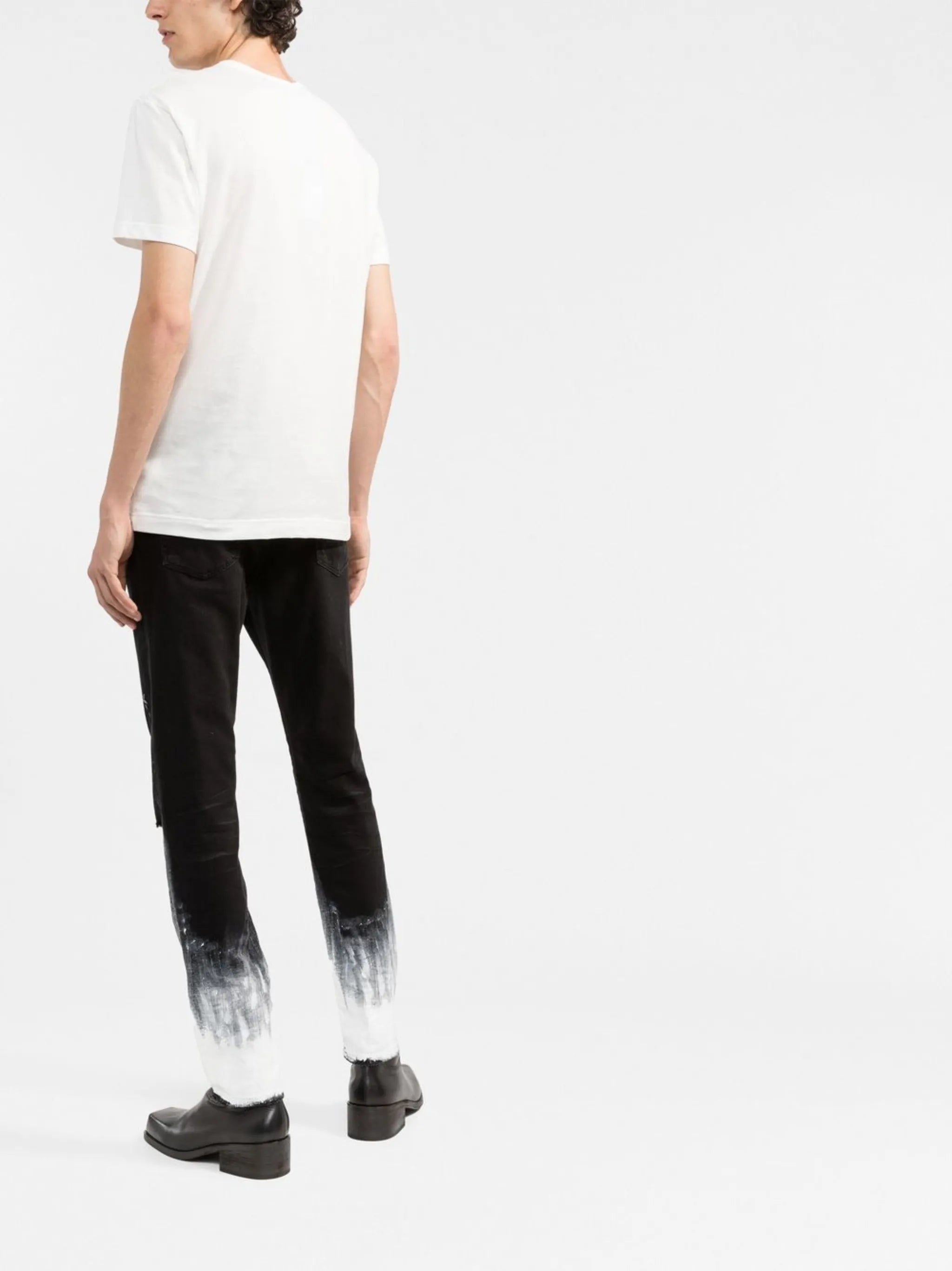 logo-embossed cotton T-shirt