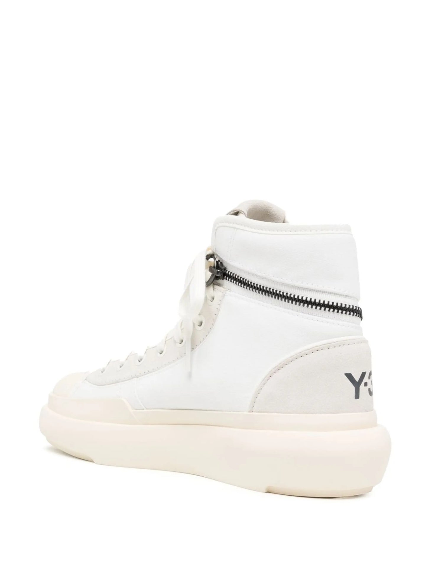 zip-detail high-top sneakers