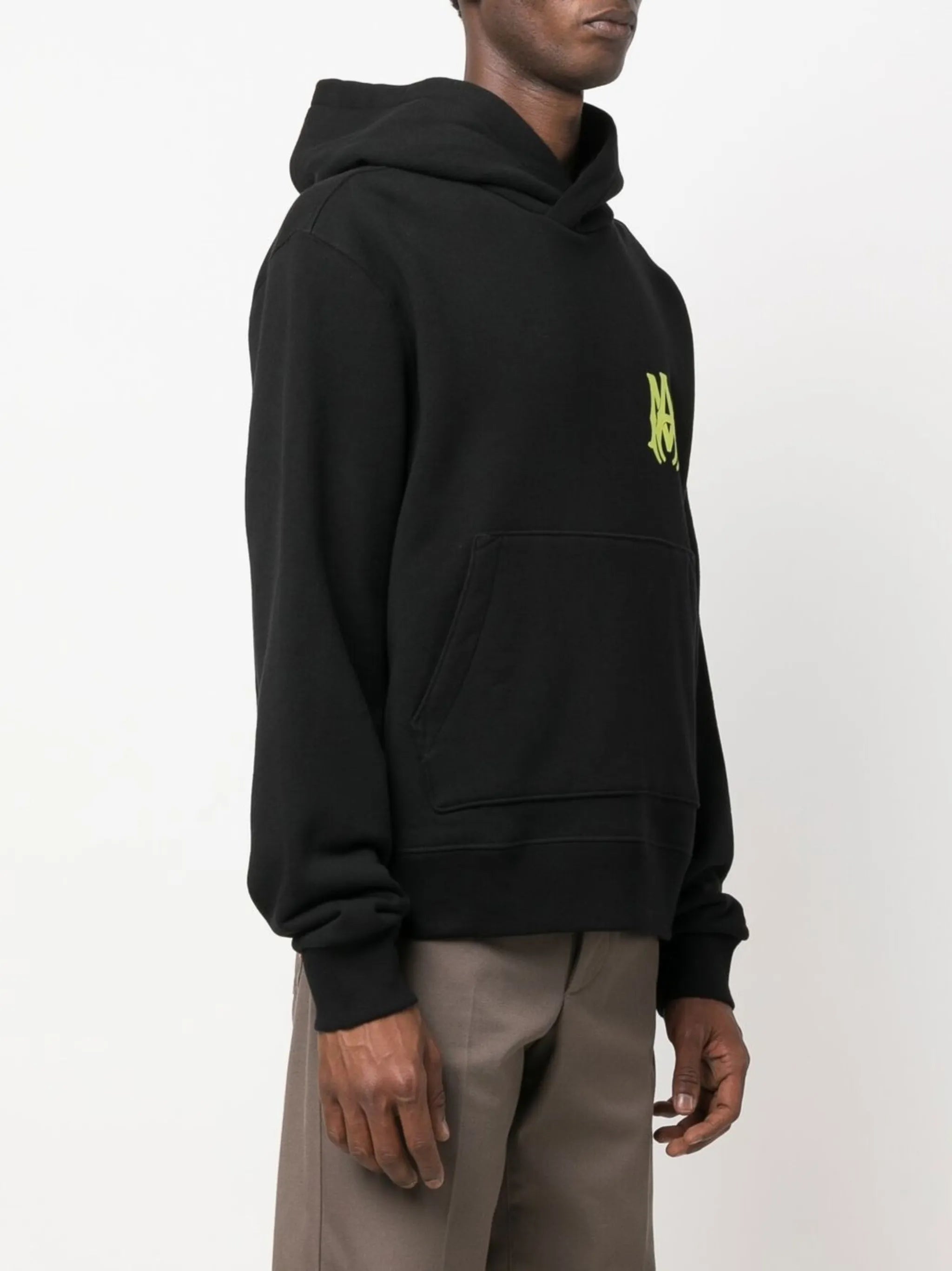 logo-print cotton hoodie