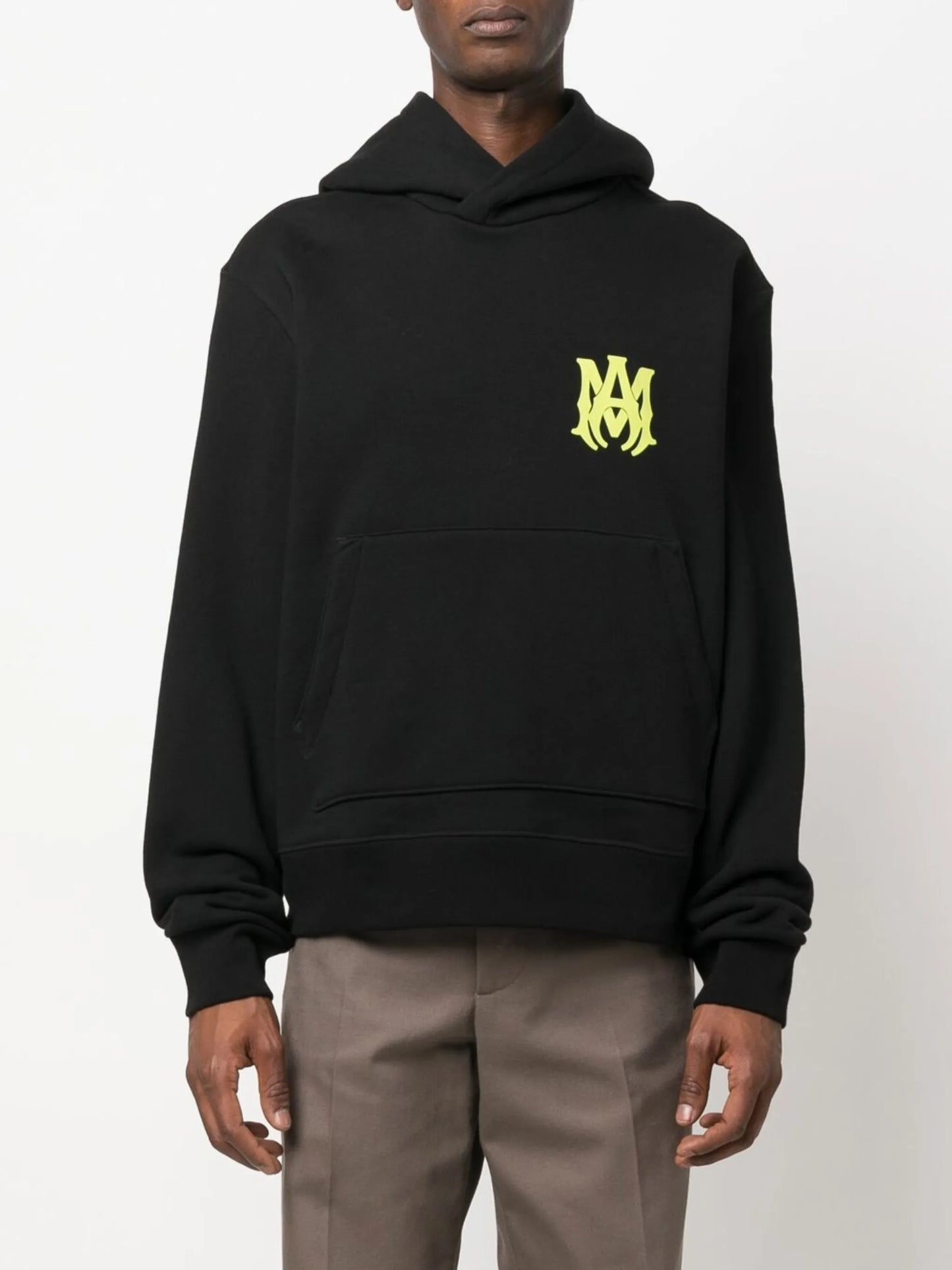 logo-print cotton hoodie