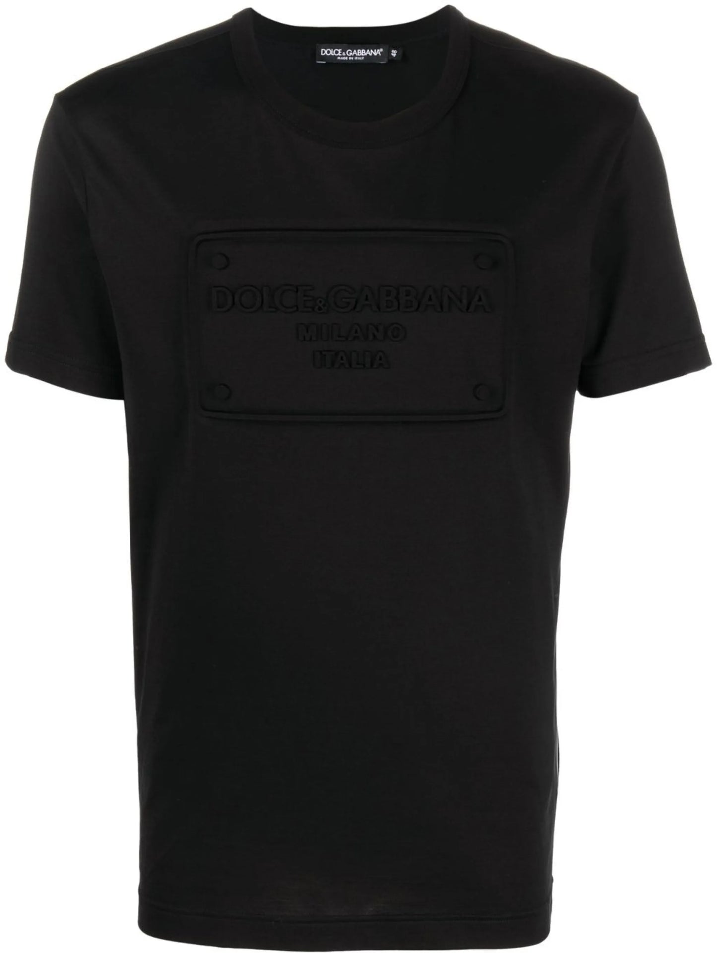 logo-embossed cotton T-shirt
