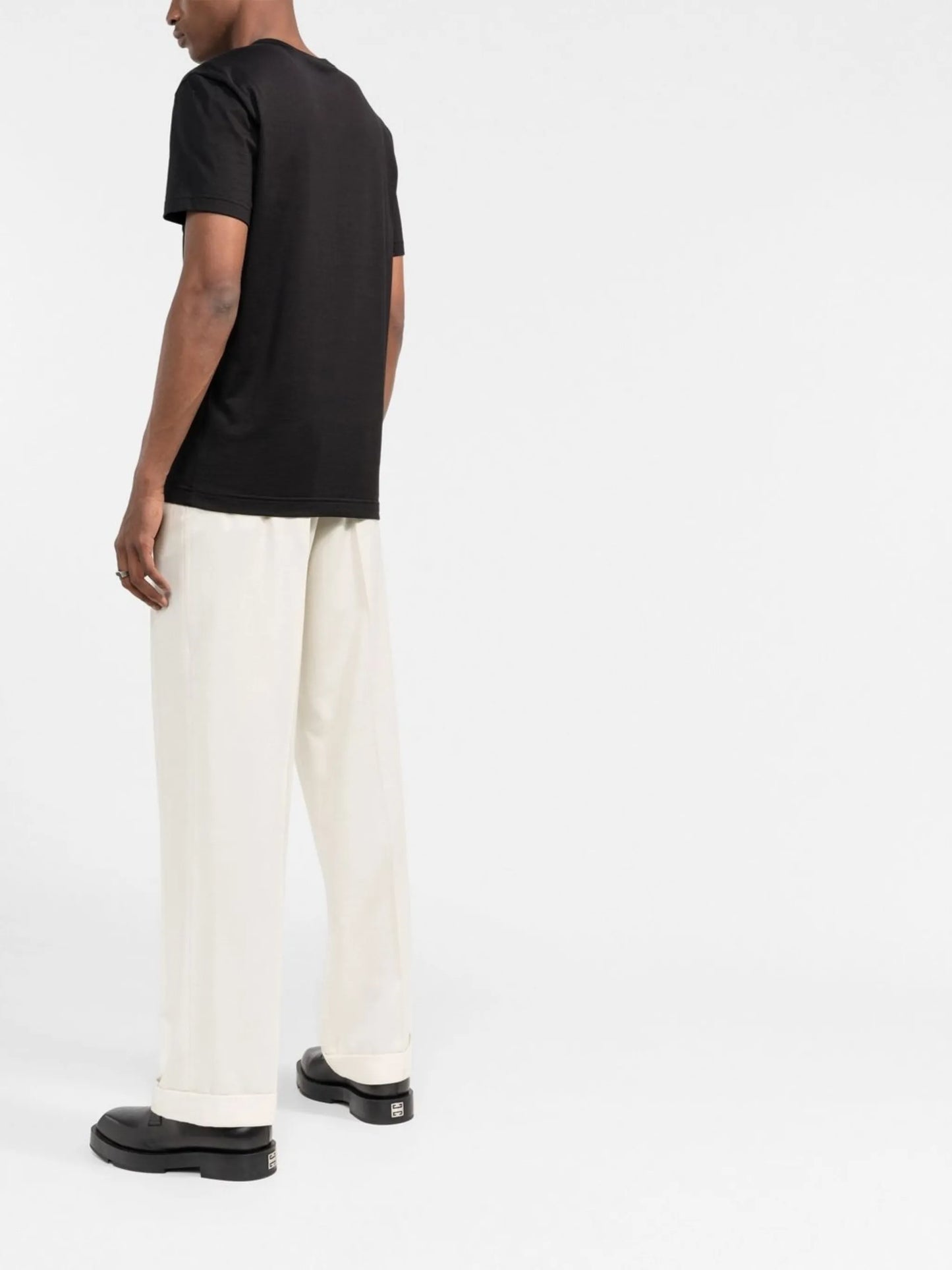 logo-embossed cotton T-shirt