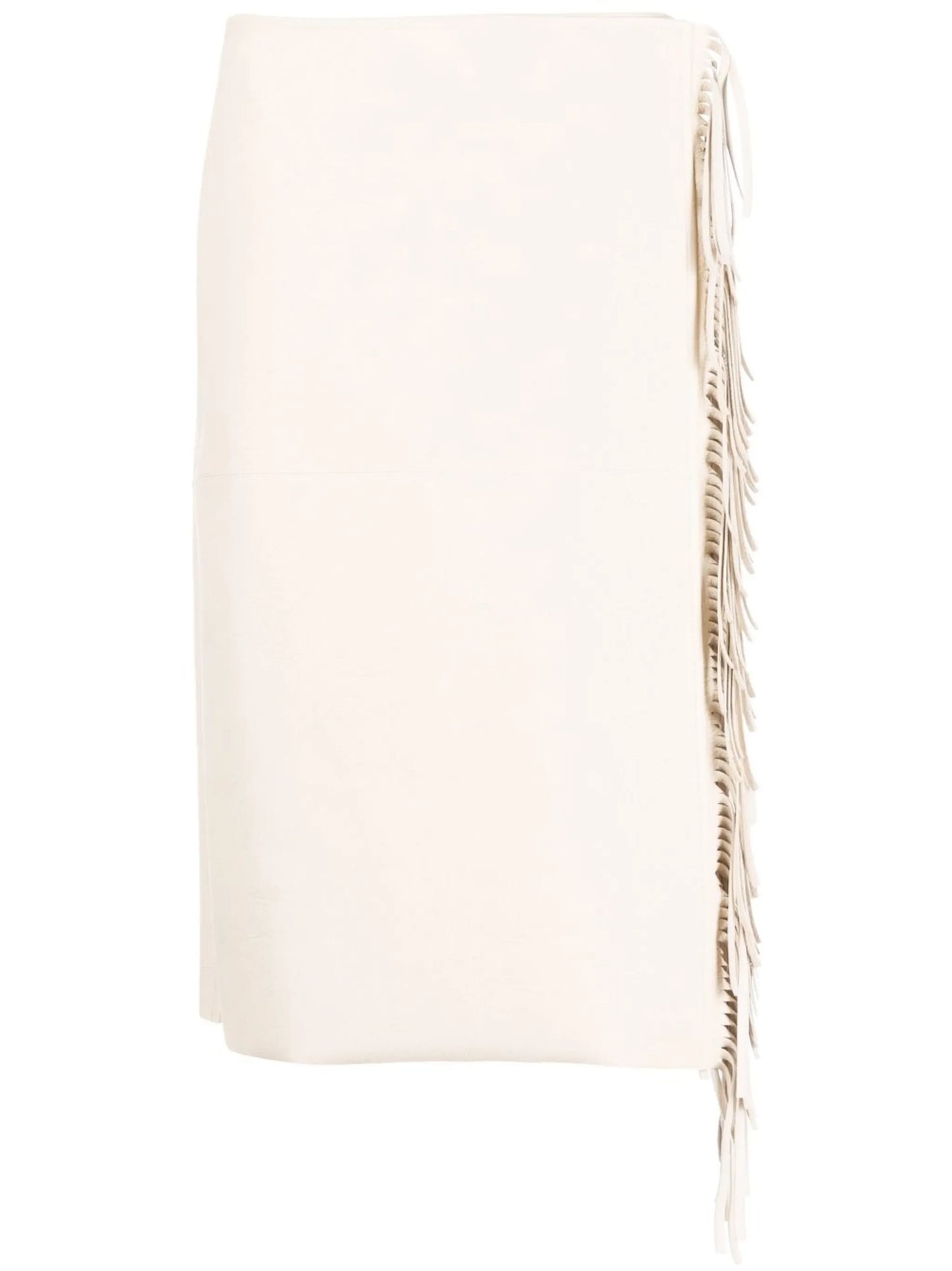 fringed wrap skirt