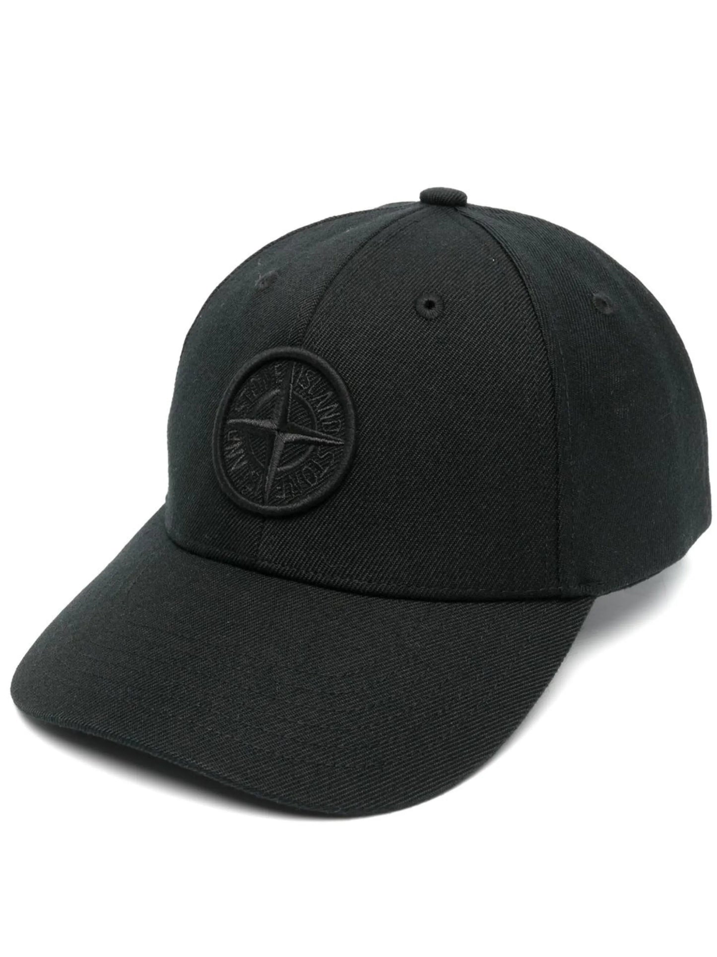 embroidered logo-patch cap