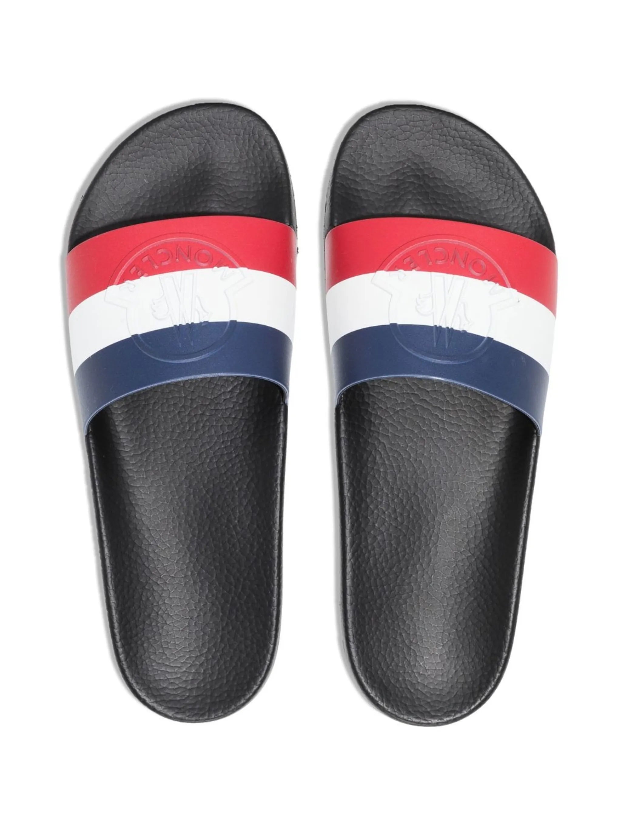 Basile striped flat slides