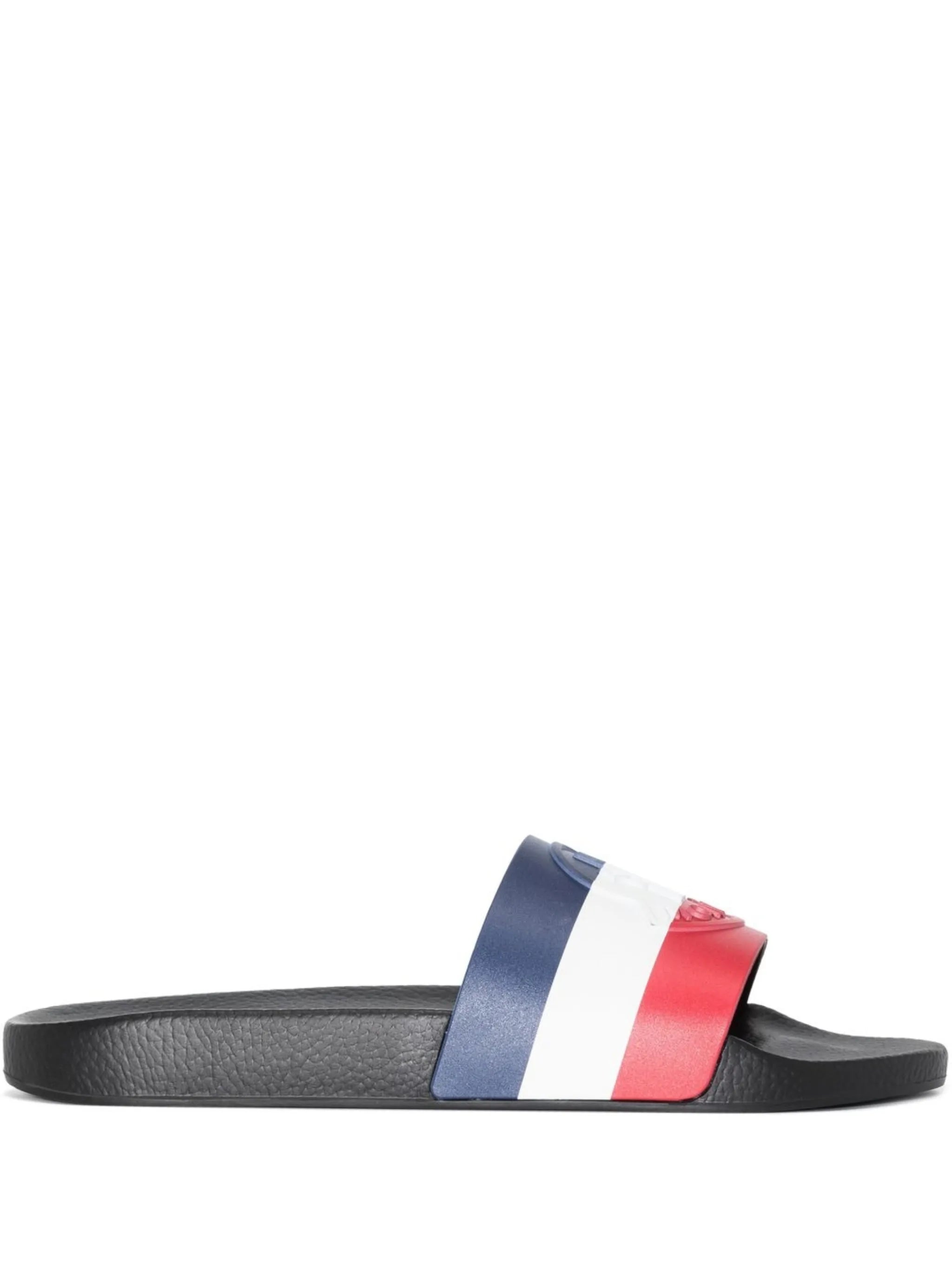 Basile striped flat slides