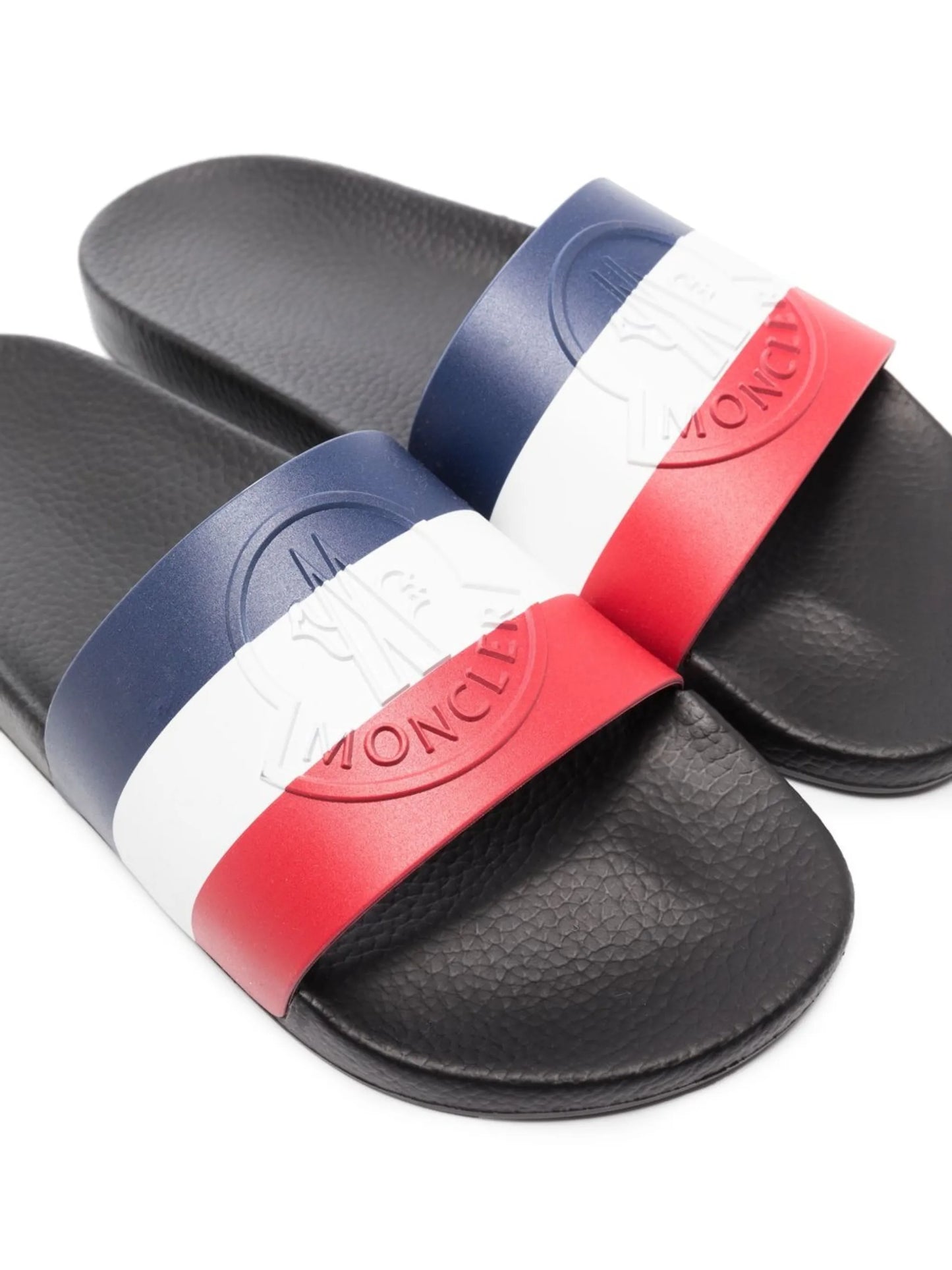 Basile striped flat slides