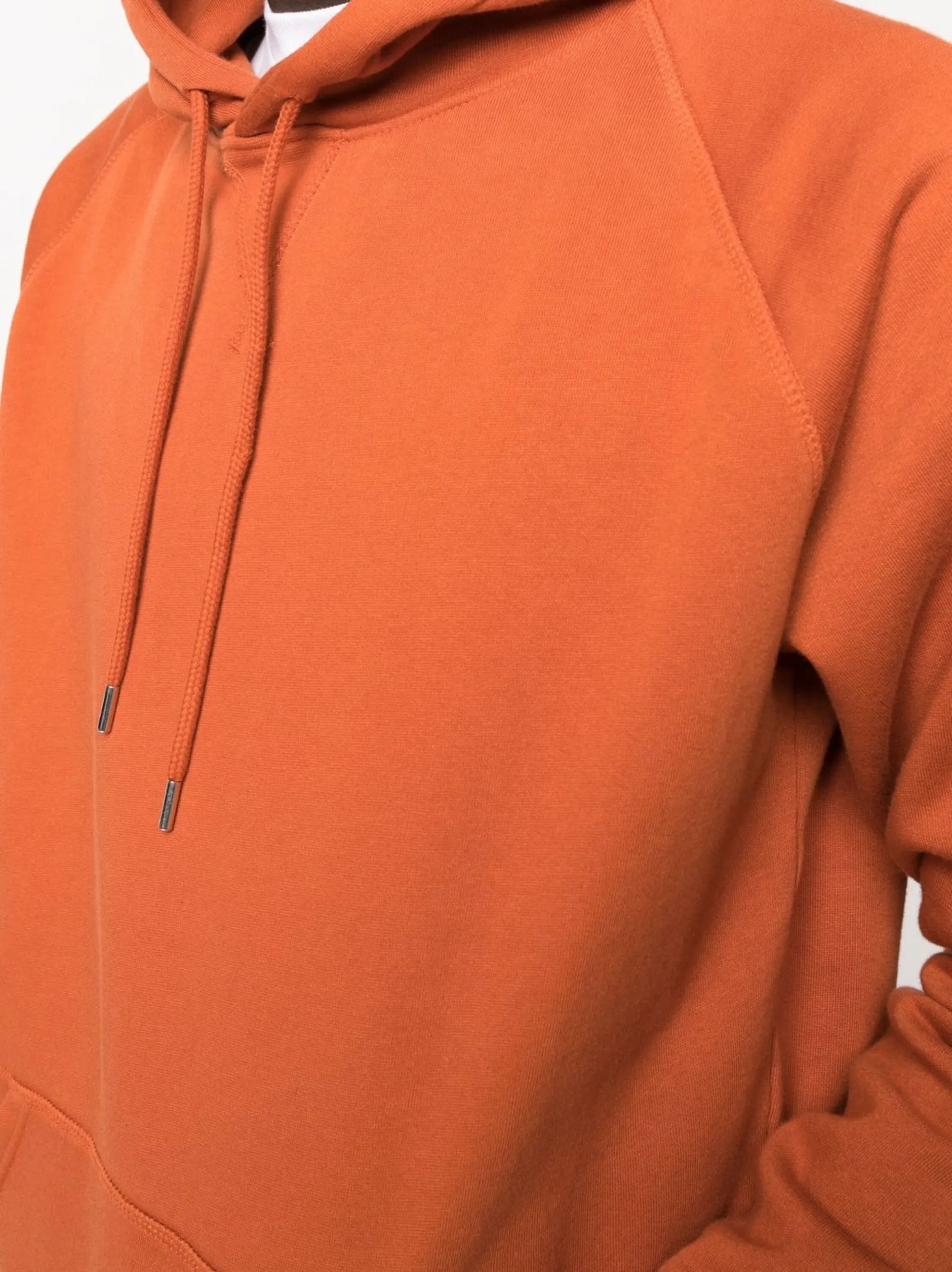 logo-print cotton hoodie