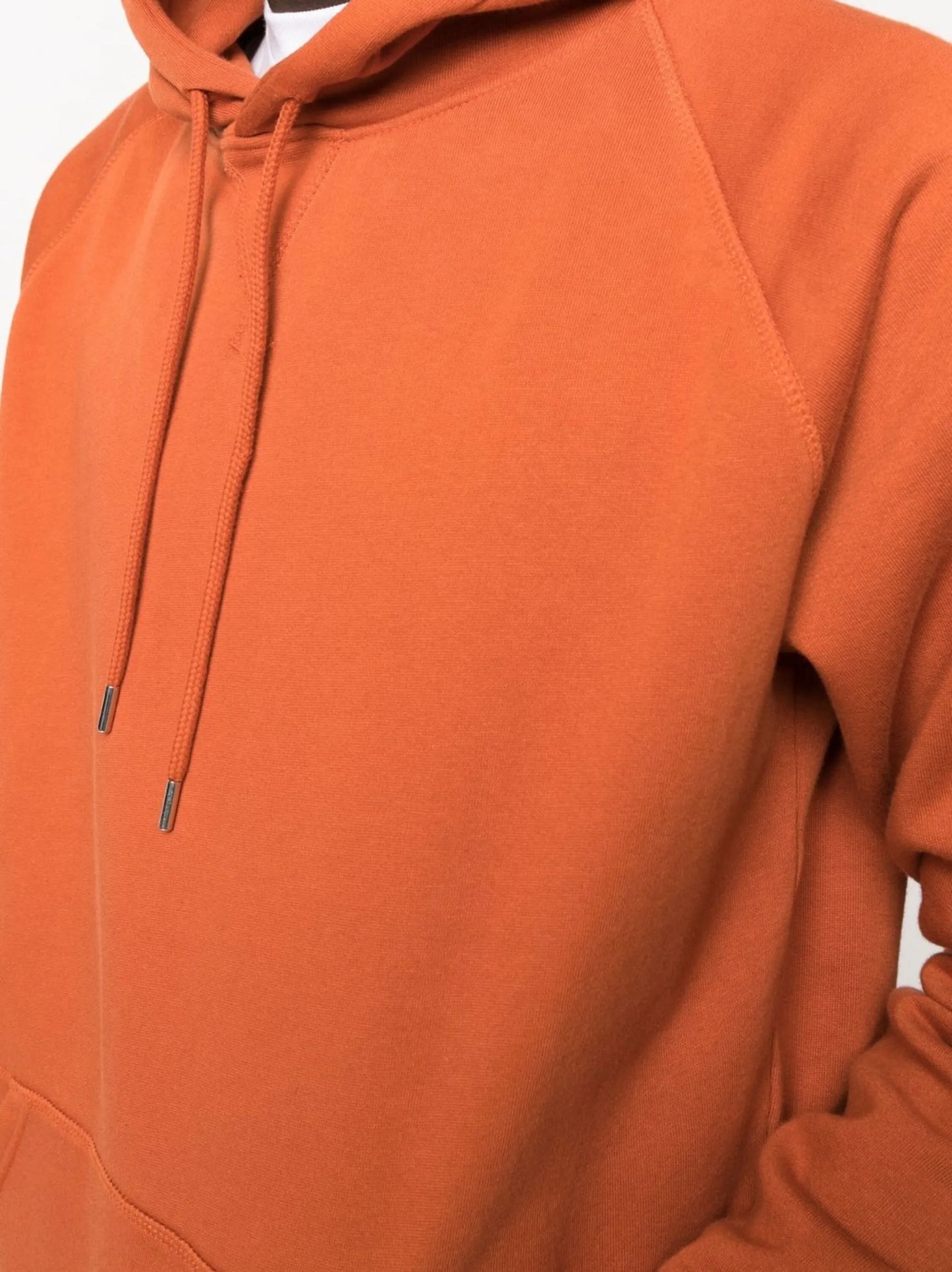 logo-print cotton hoodie