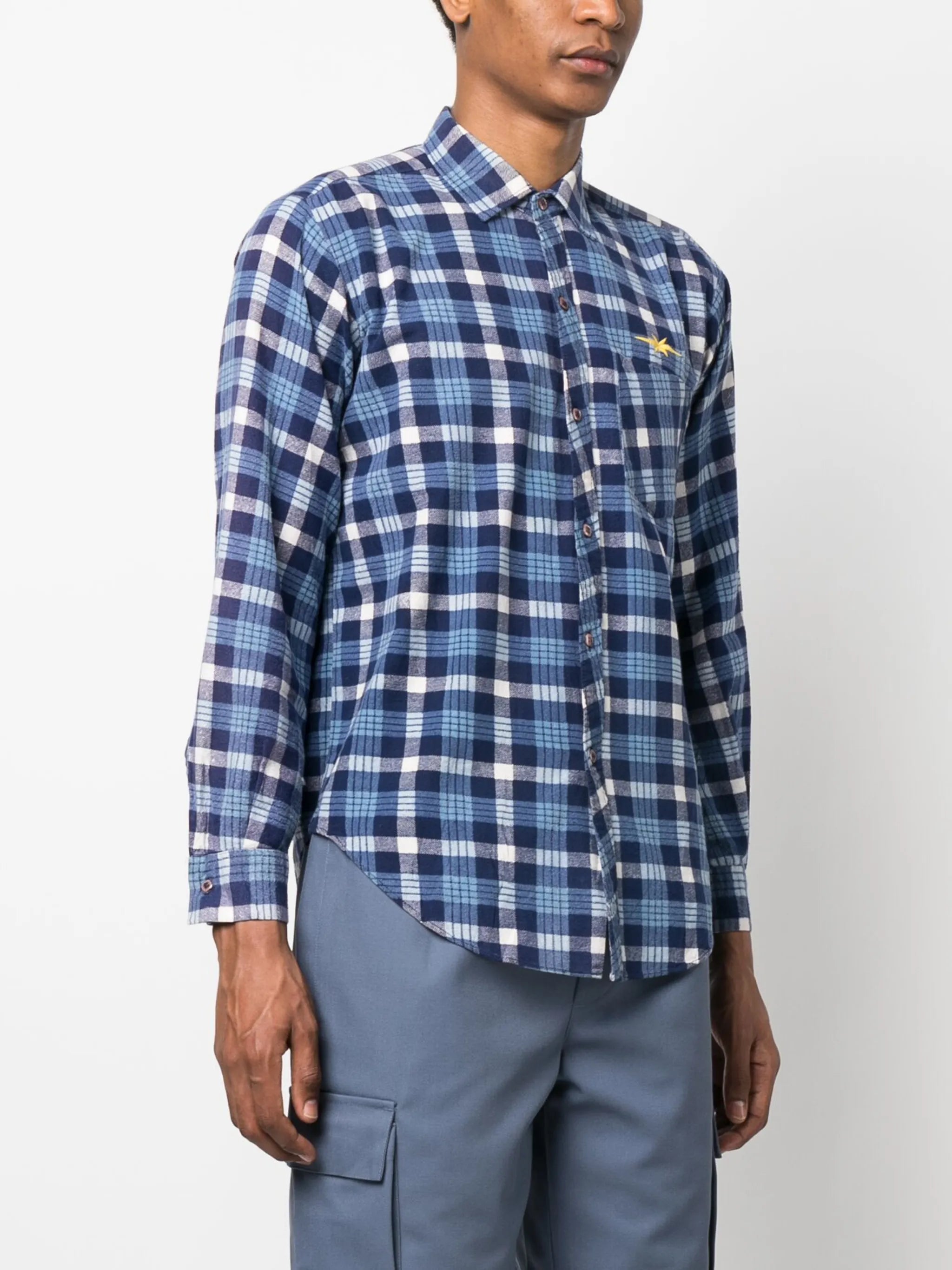 checked flannel shirt