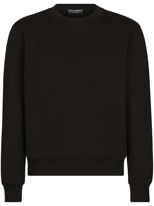 logo-embossed sweatshirt