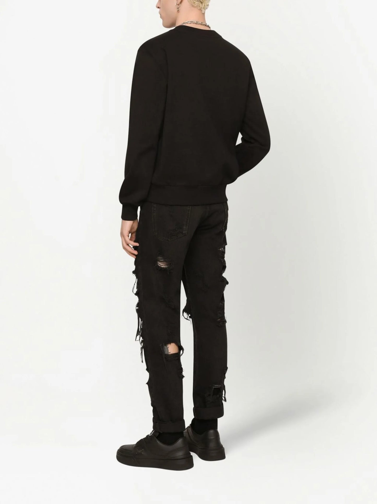 logo-embossed sweatshirt