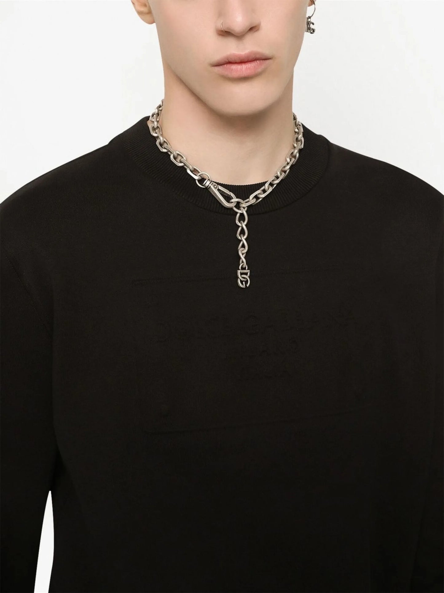 logo-embossed sweatshirt