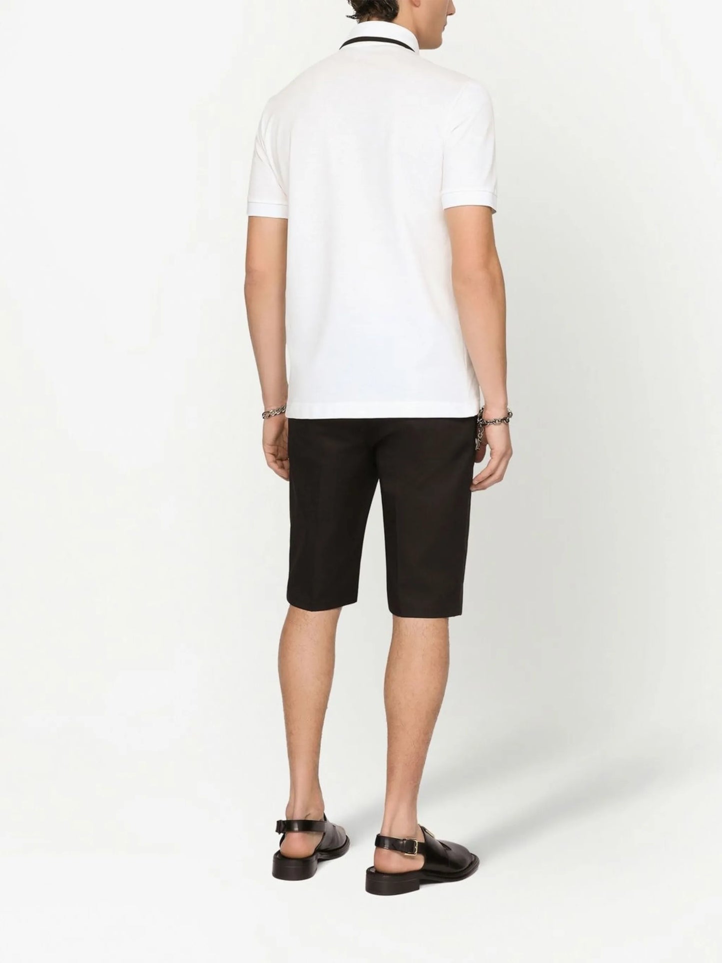 DG embroidered piqué polo shirt