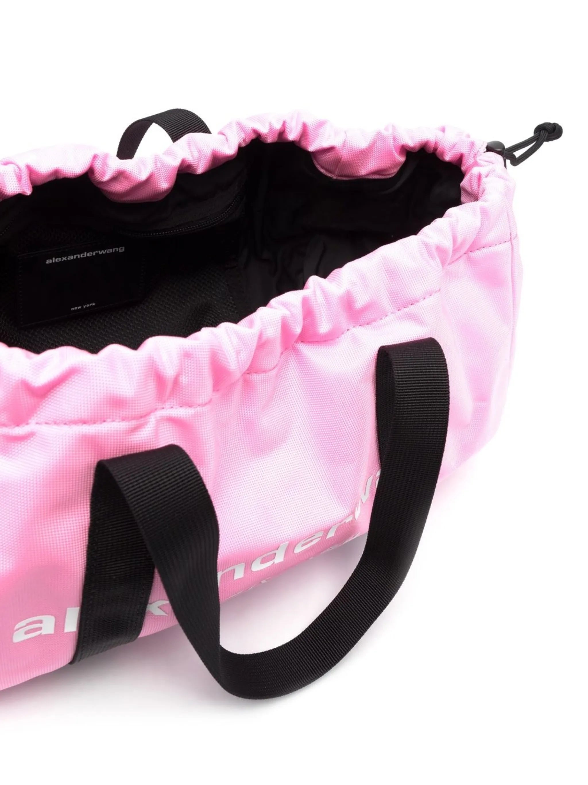 logo-print drawstring duffle bag