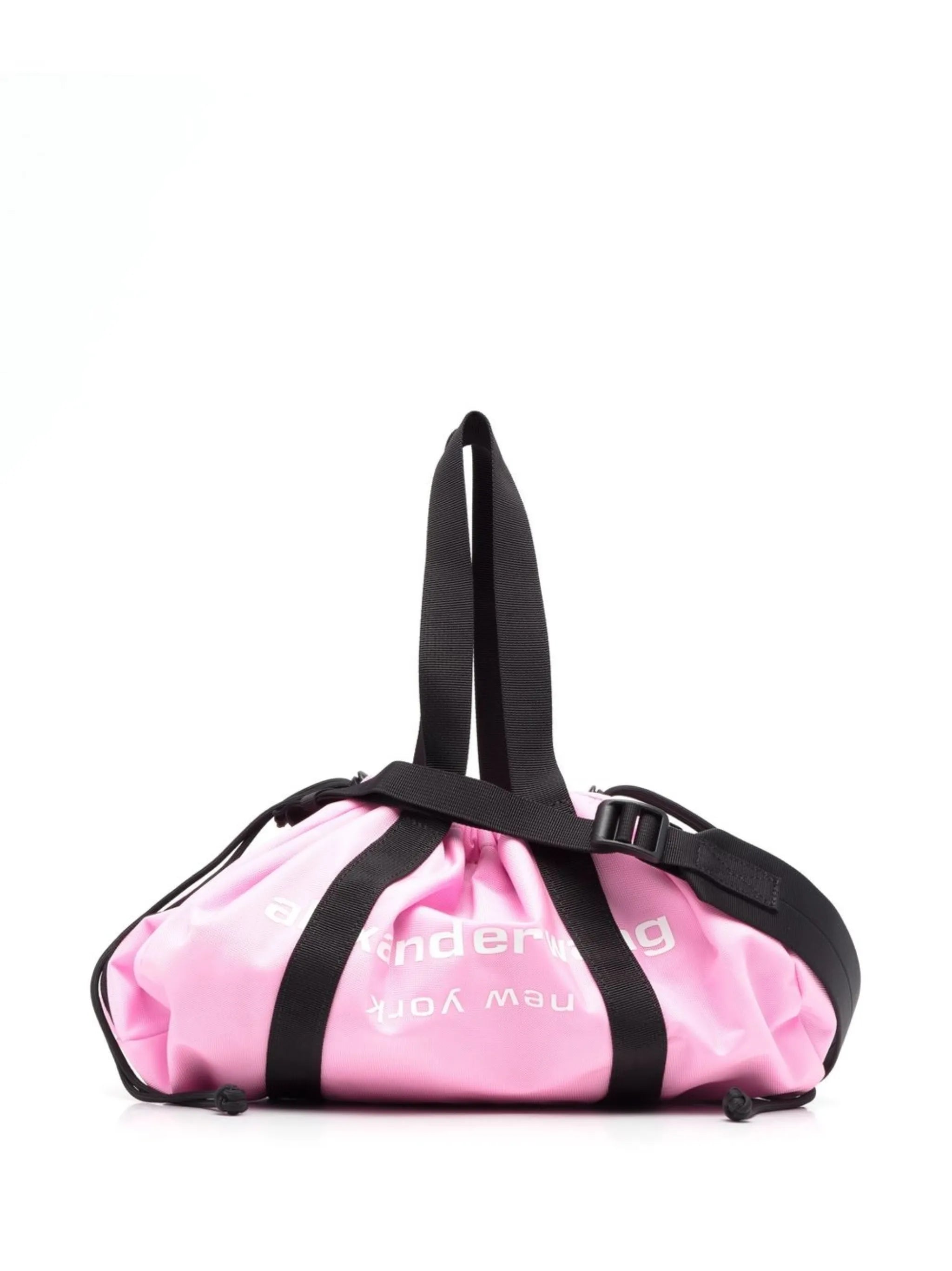 logo-print drawstring duffle bag