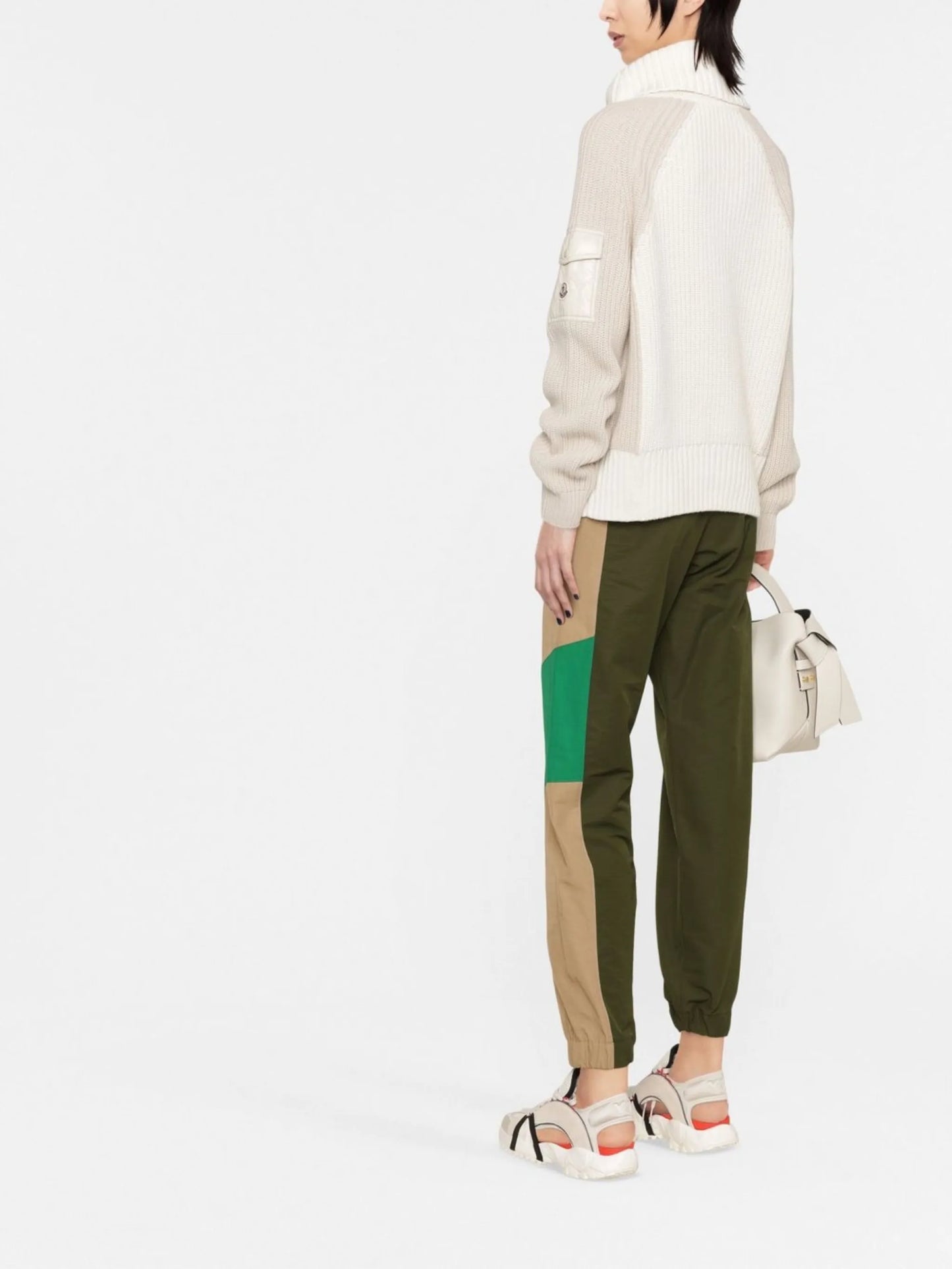 logo-patch ribbed jumper