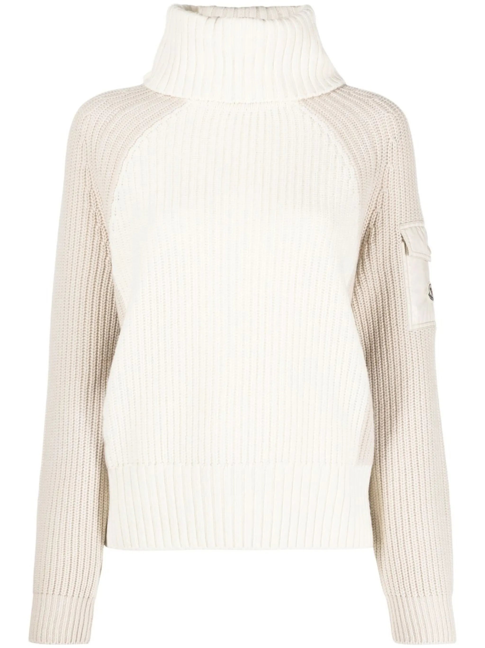 logo-patch ribbed jumper