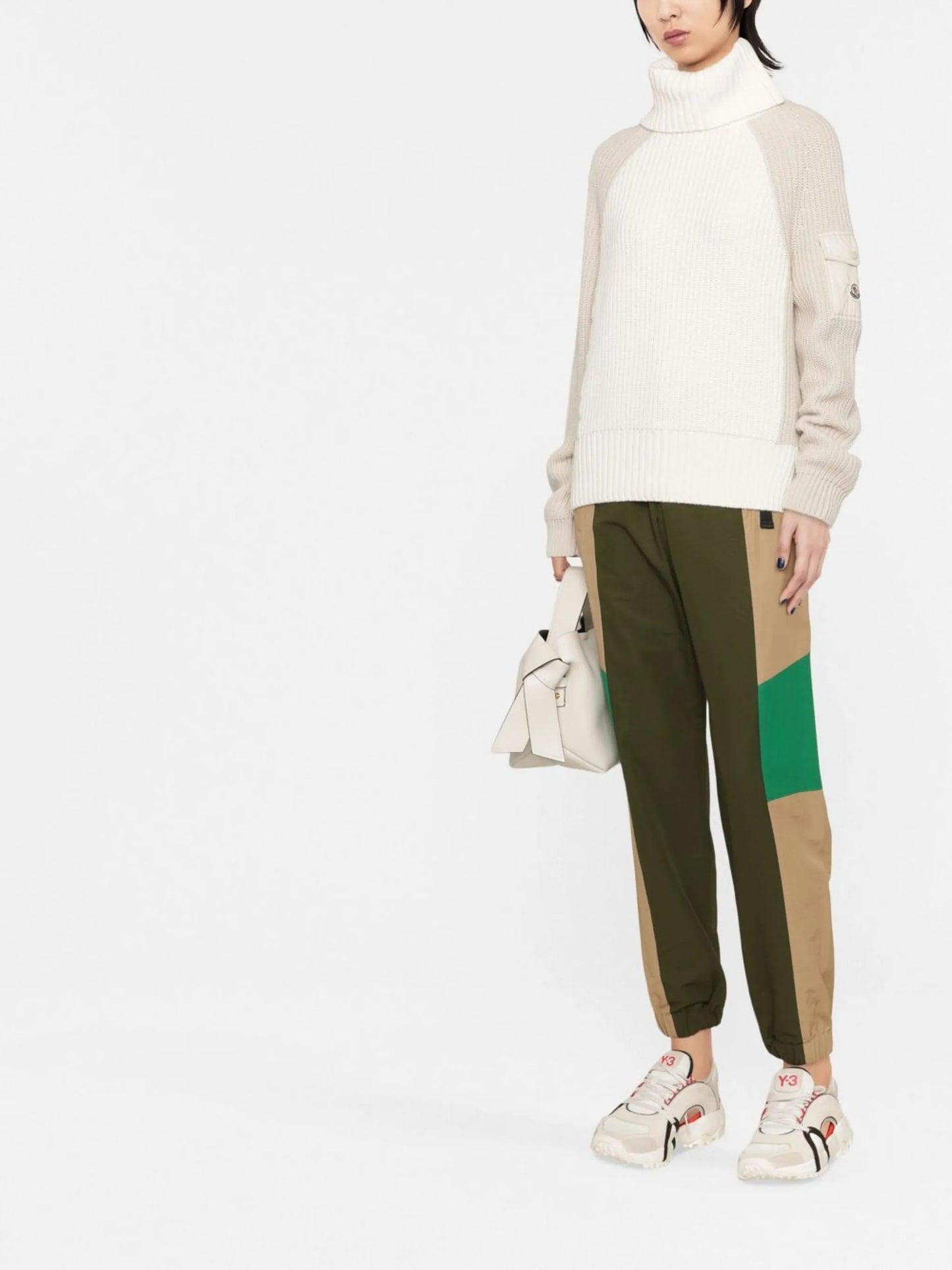 logo-patch ribbed jumper