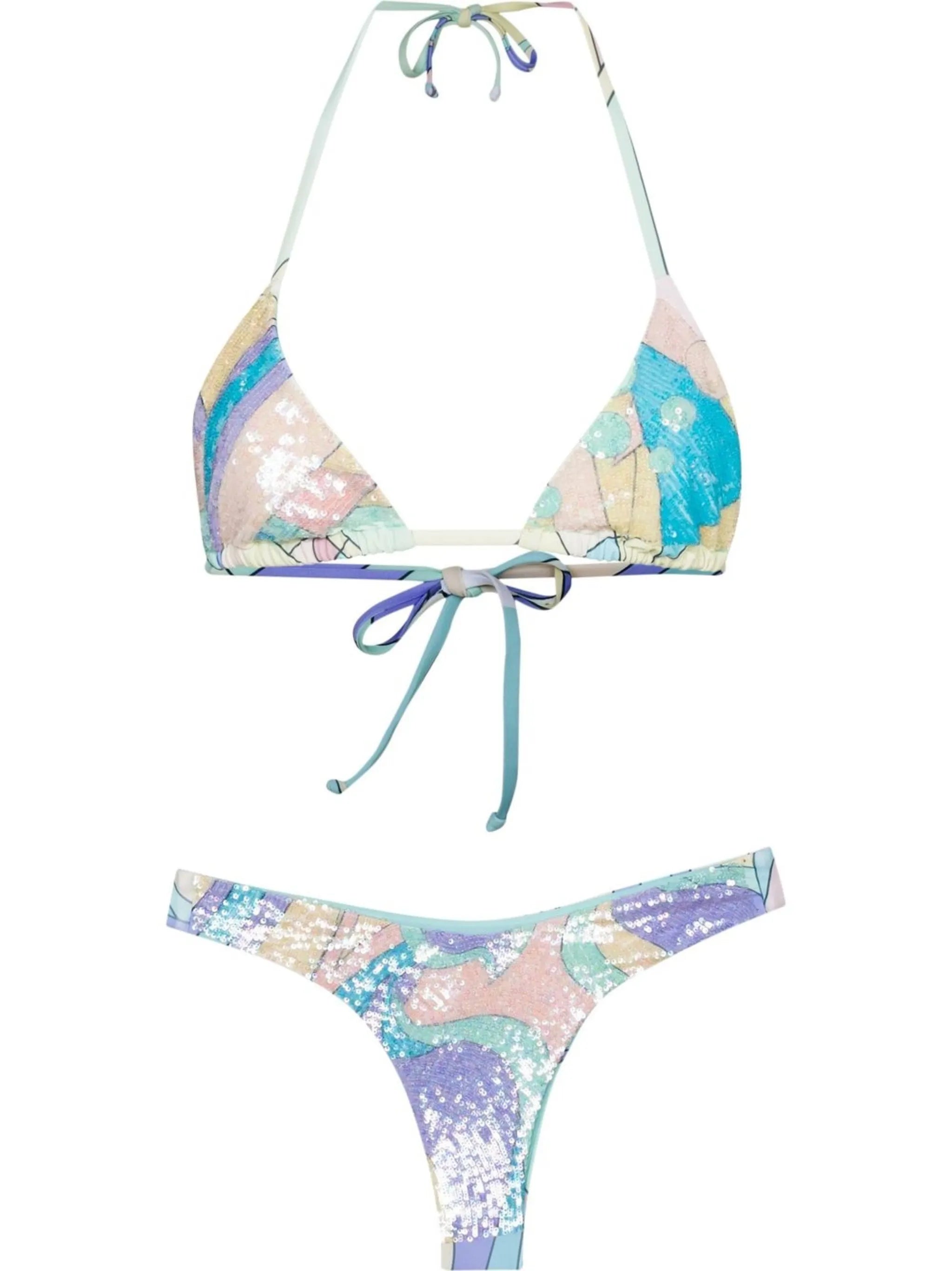 Betsy abstract-print bikini