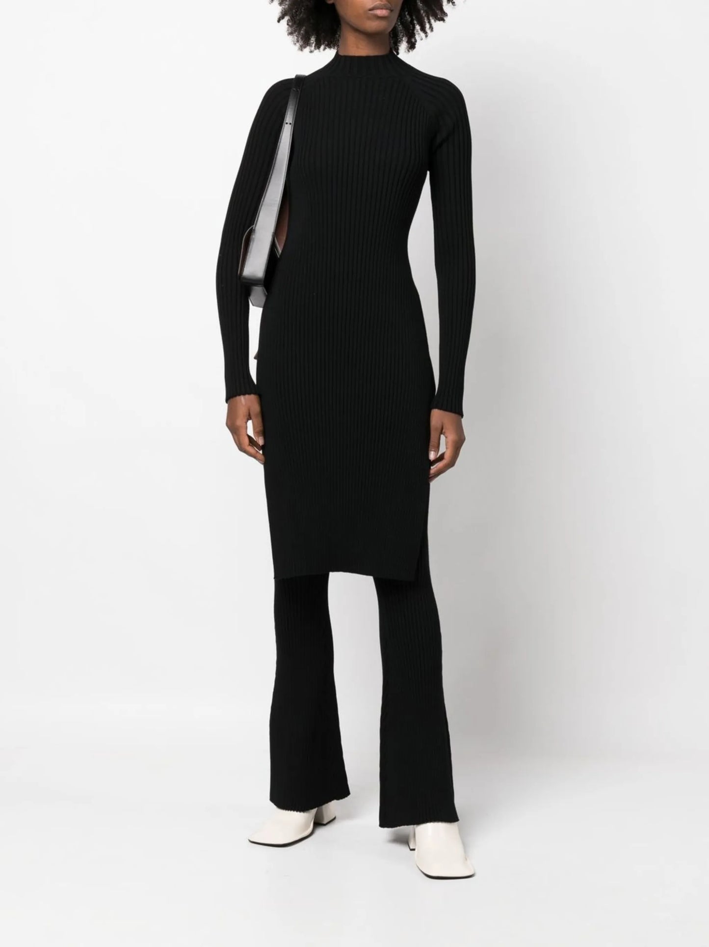 70s ribbed flared trousers