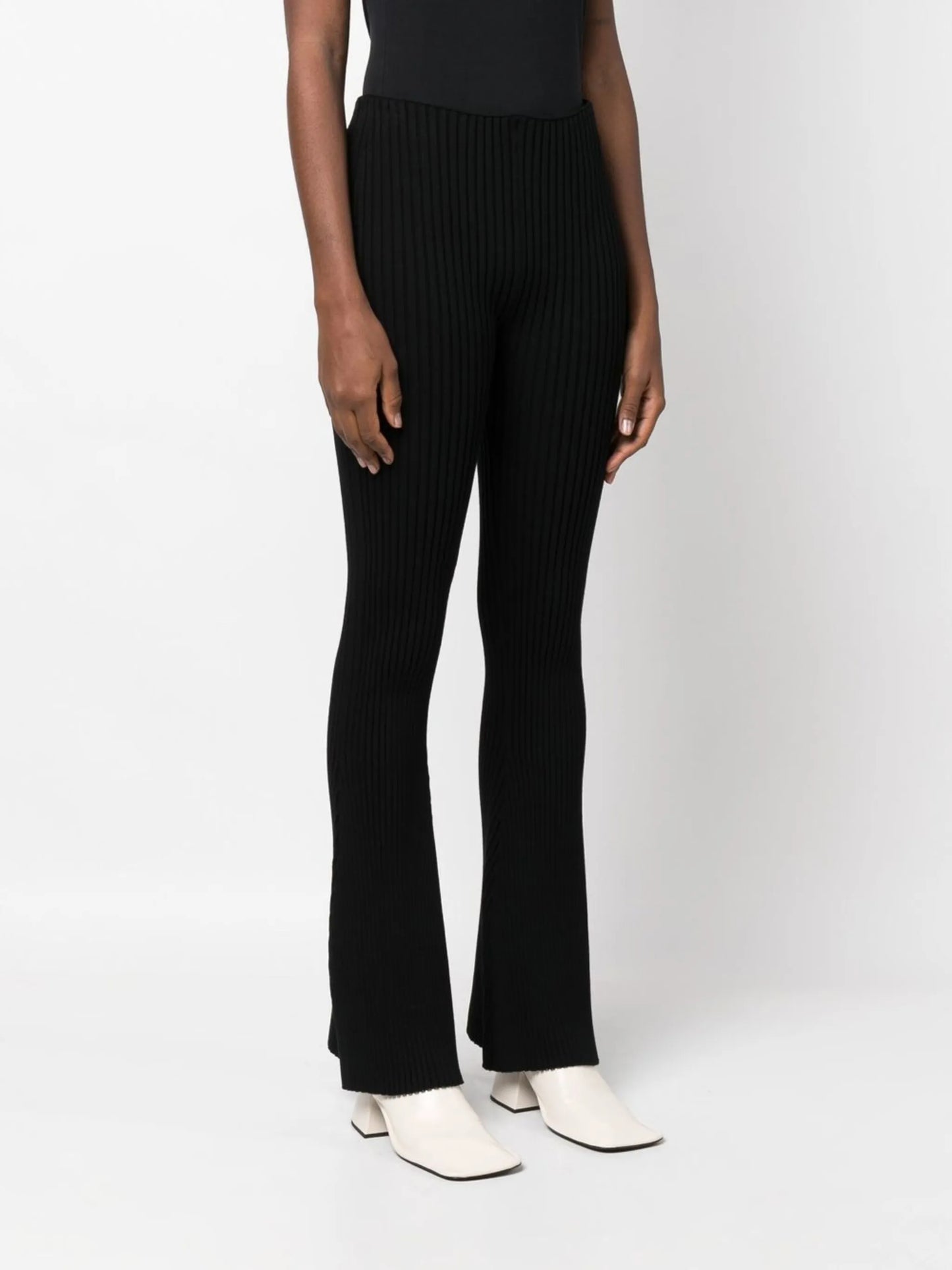 70s ribbed flared trousers