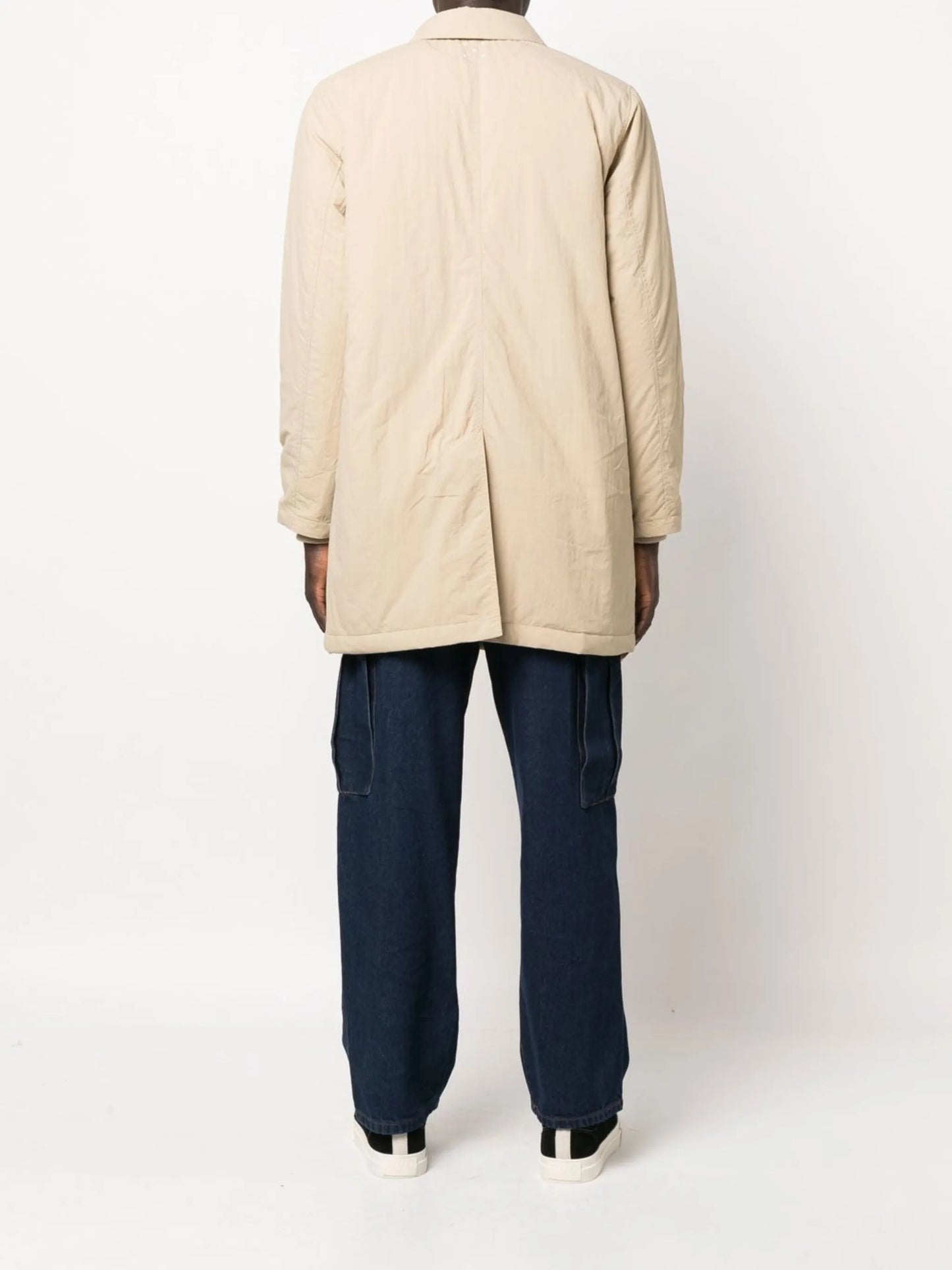 padded trench coat