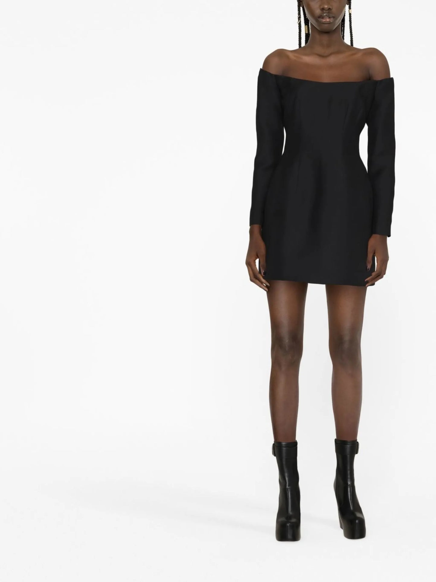 off-shoulder minidress