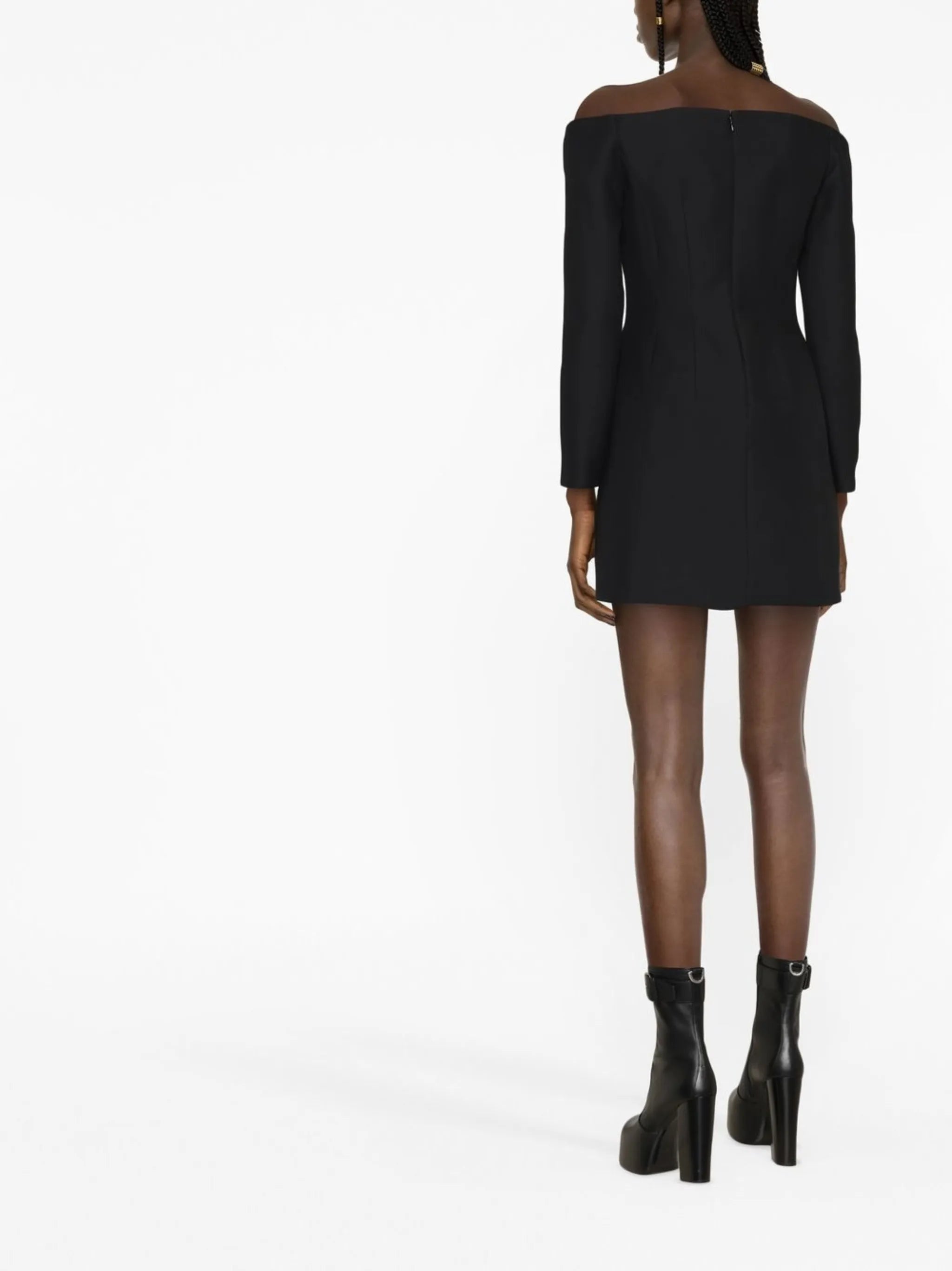 off-shoulder minidress