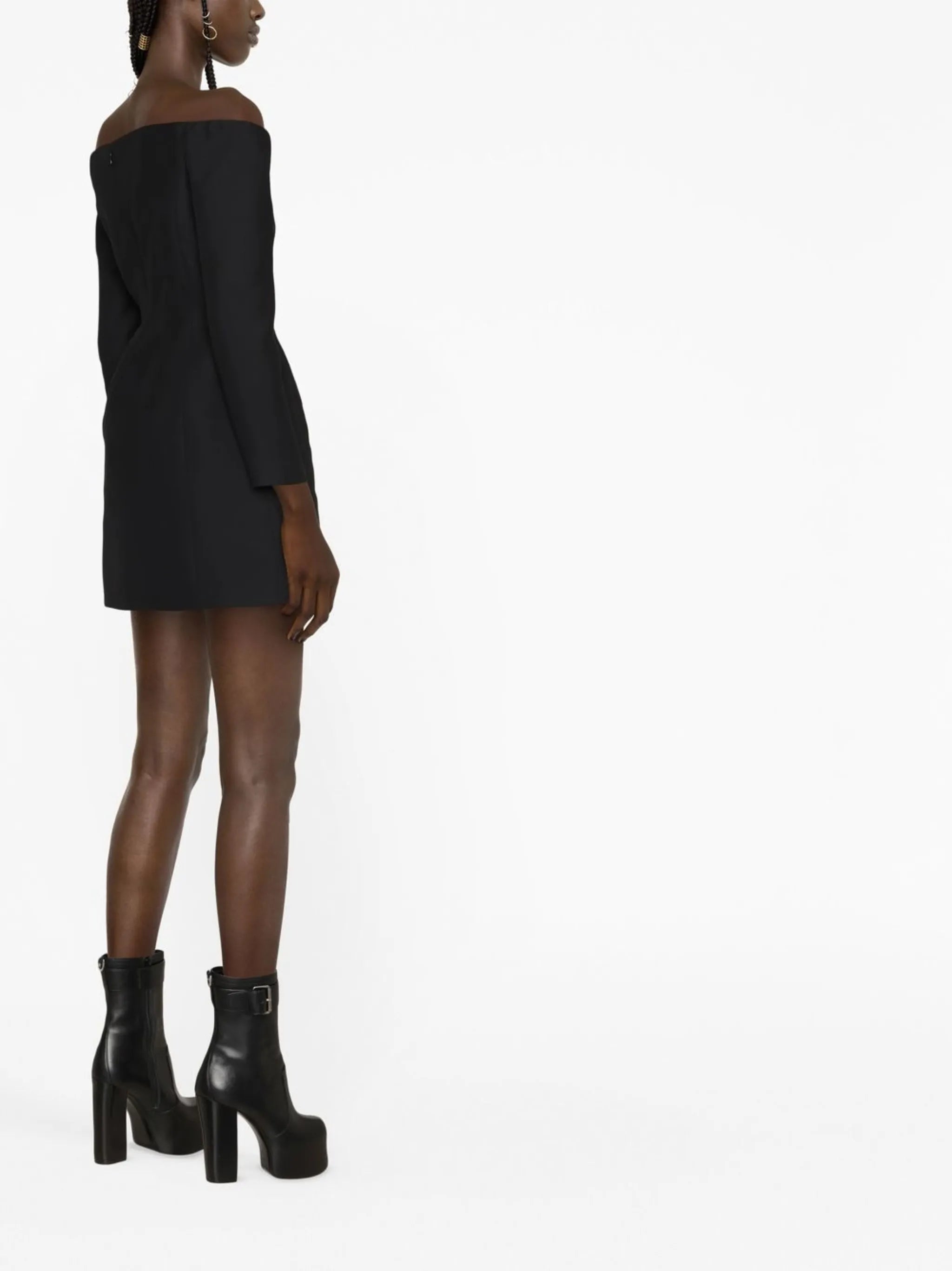 off-shoulder minidress