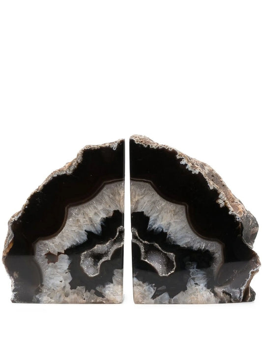 Natural Agate bookend set