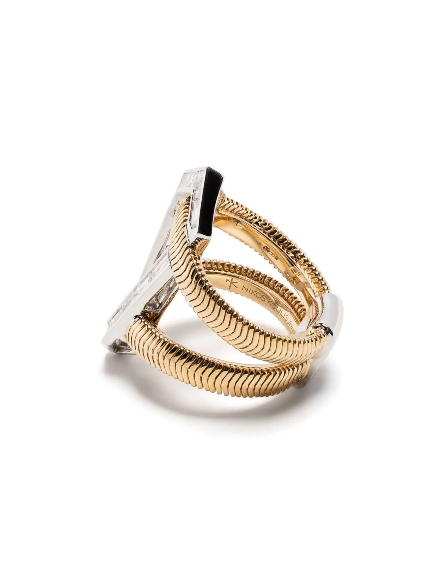 18kt yellow gold diamond ring