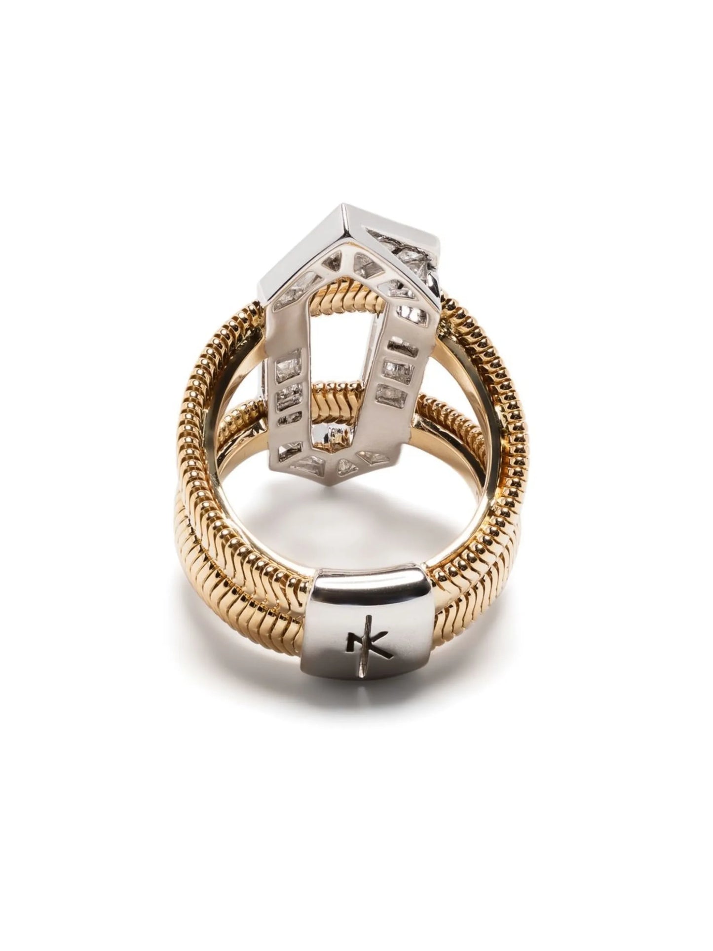 18kt yellow gold diamond ring