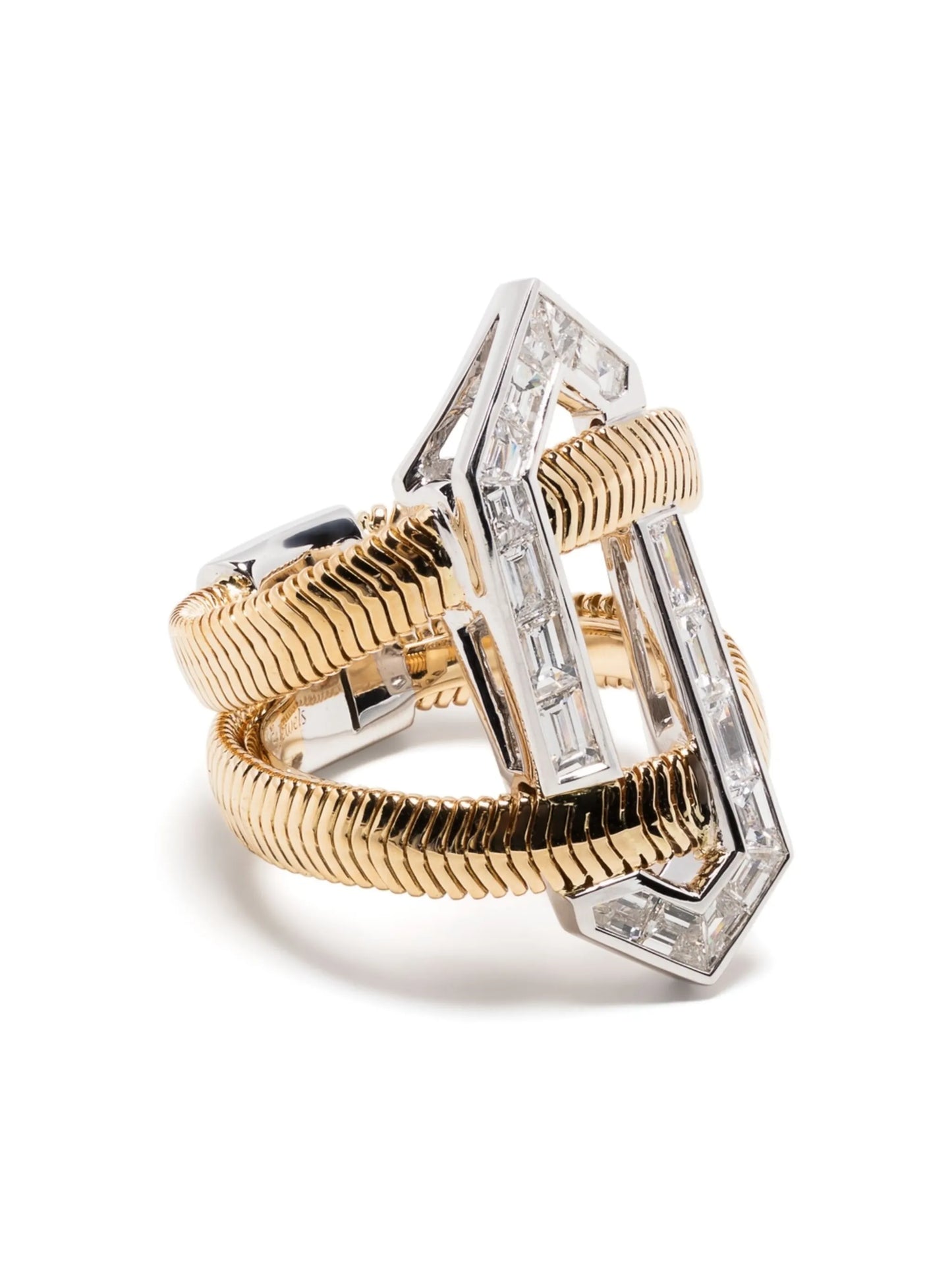 18kt yellow gold diamond ring