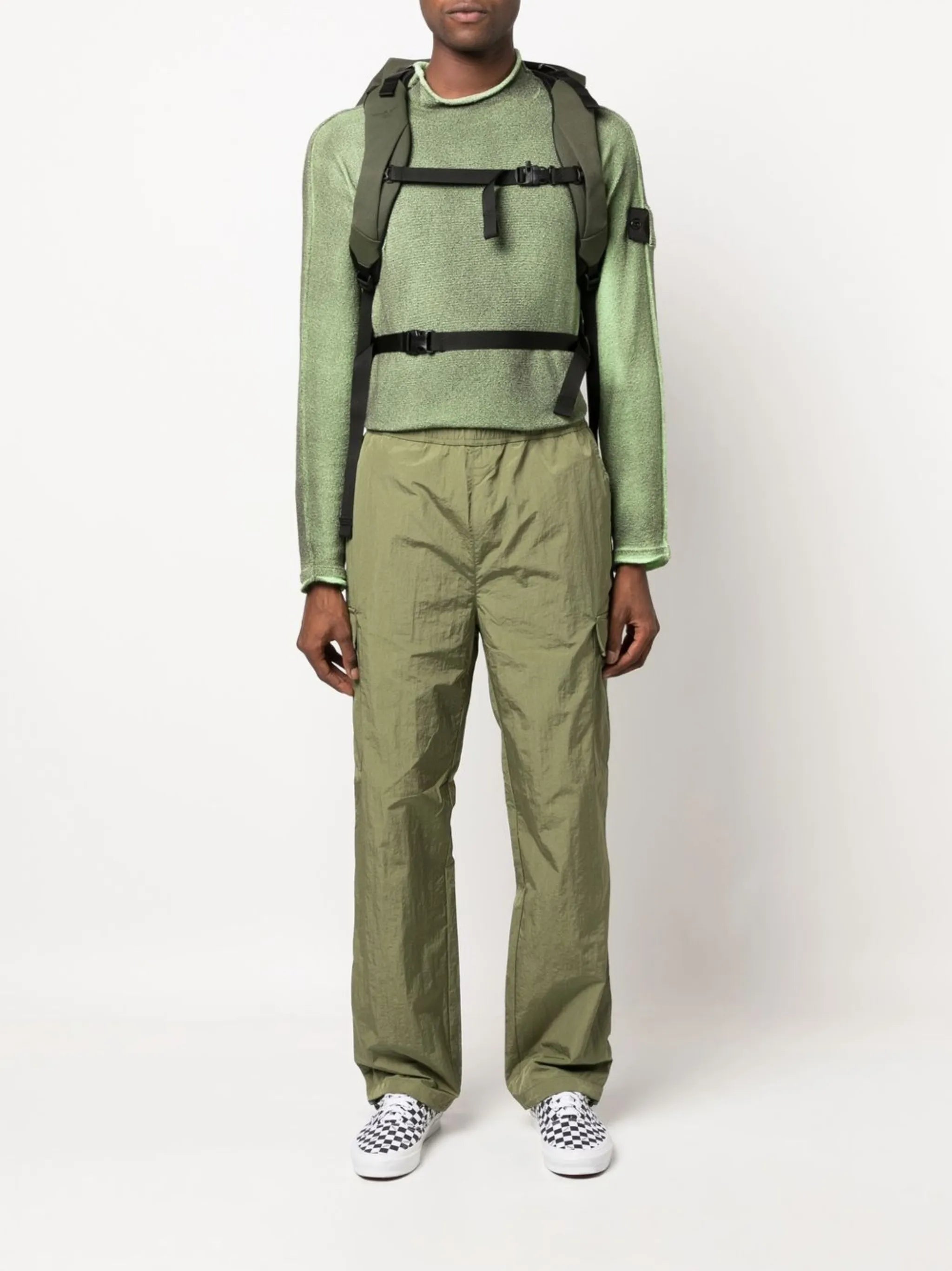 straight-leg cargo trousers
