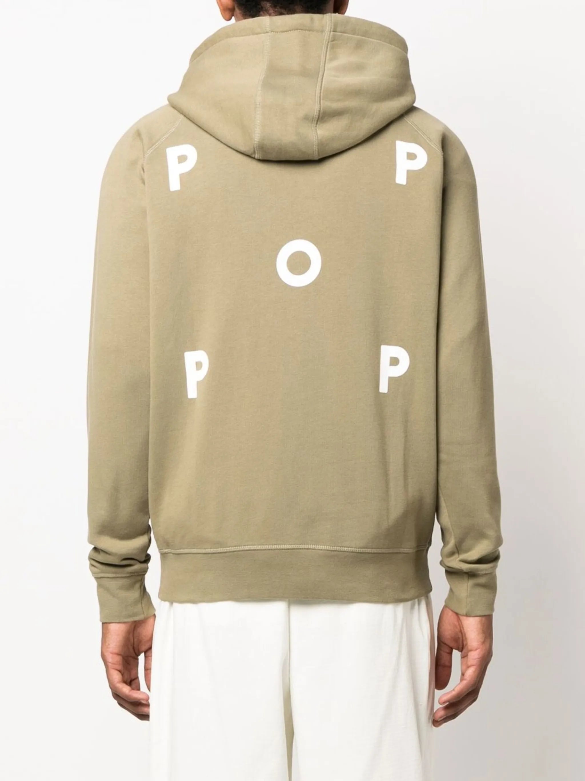 logo-print long-sleeved hoodie