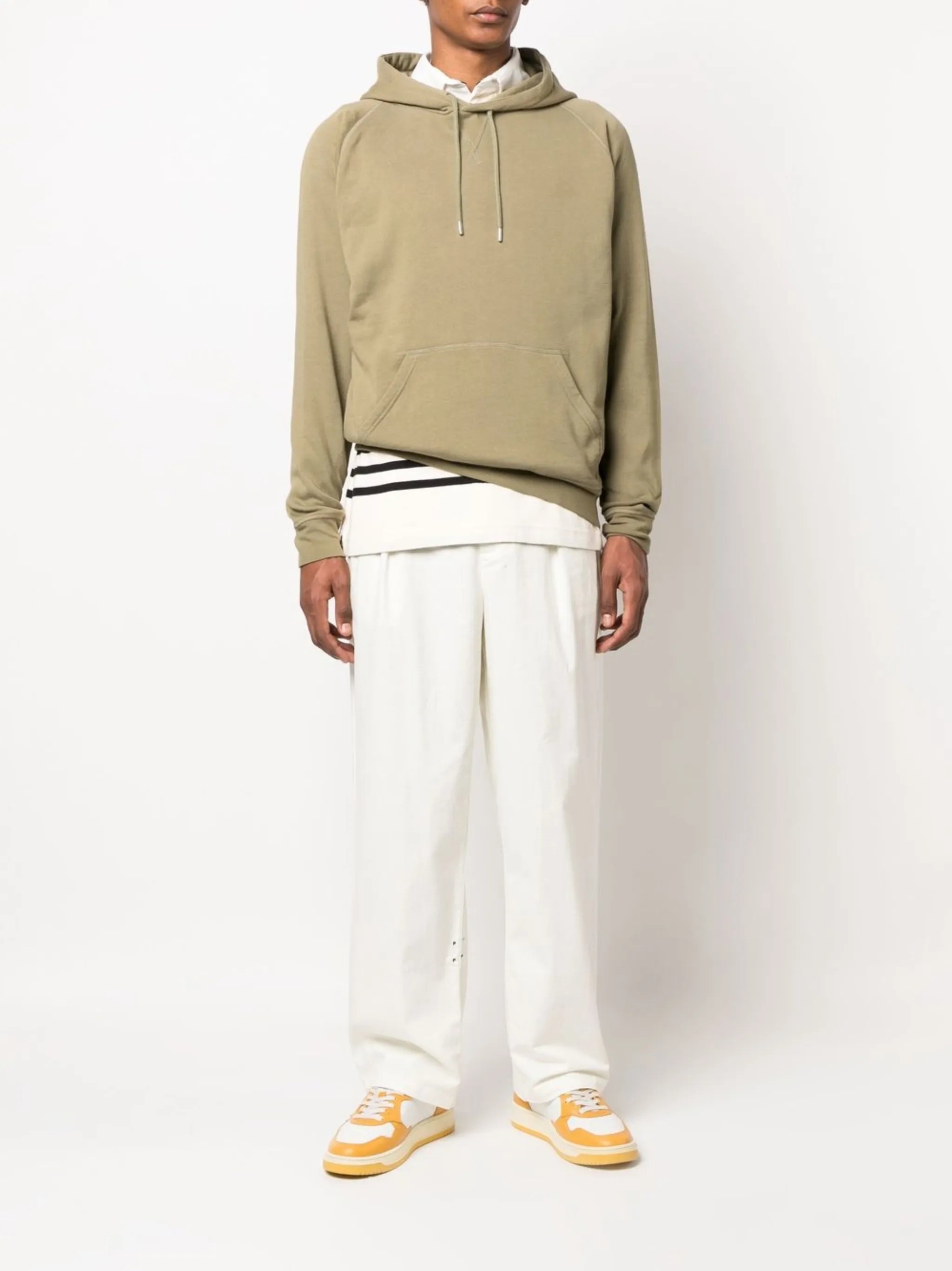 logo-print long-sleeved hoodie