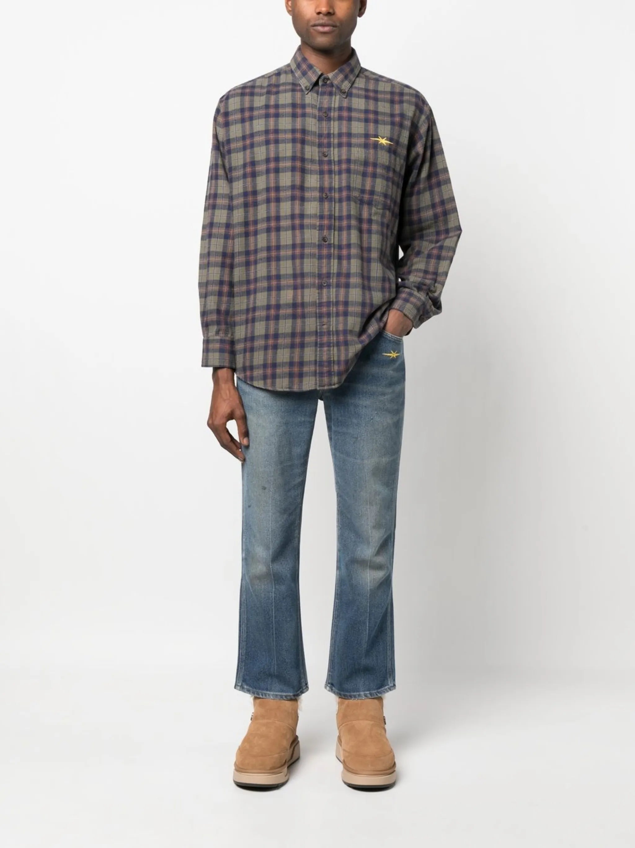 Gold Label vintage check flannel shirt