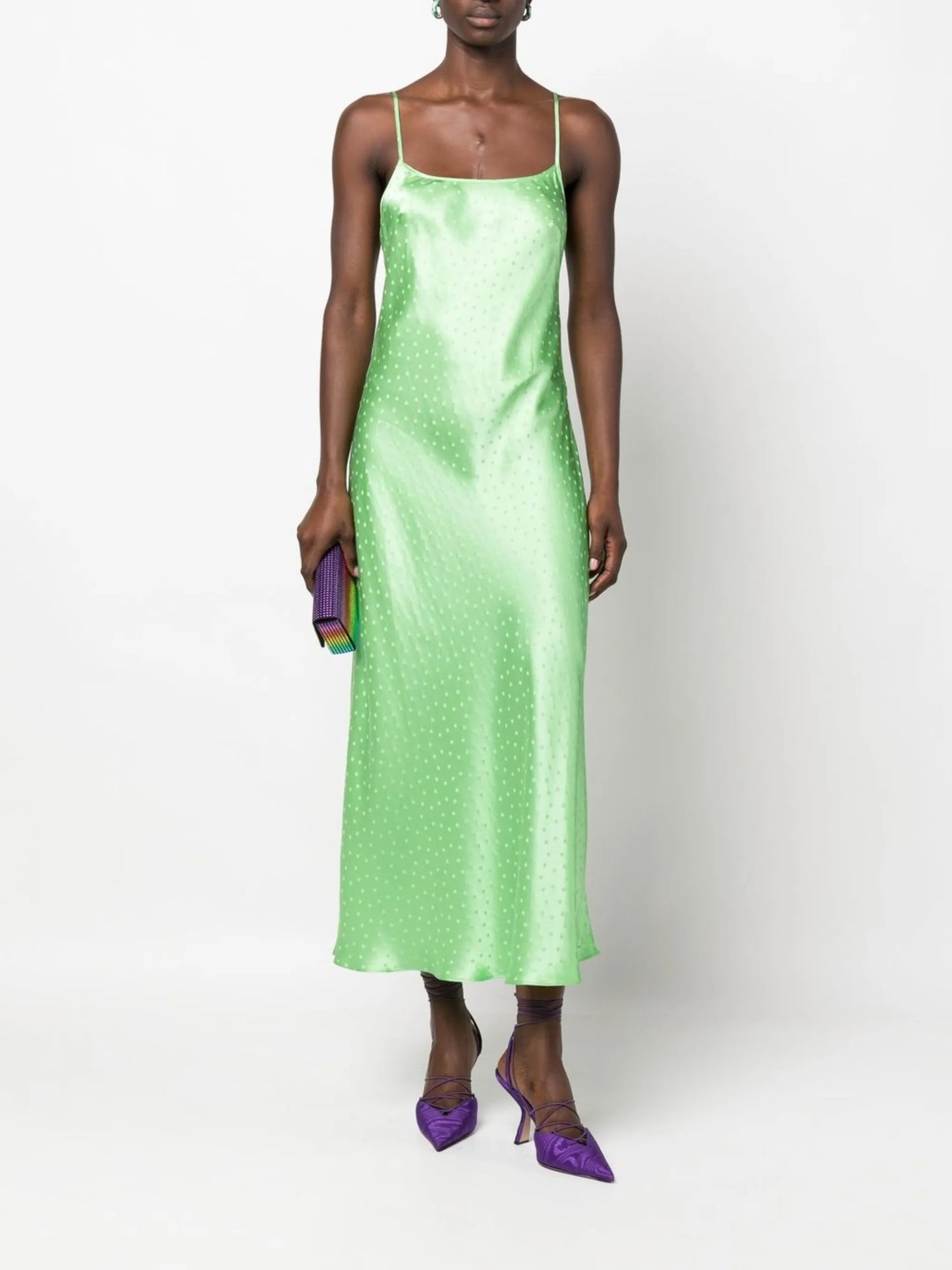 Holly polka dot maxi dress
