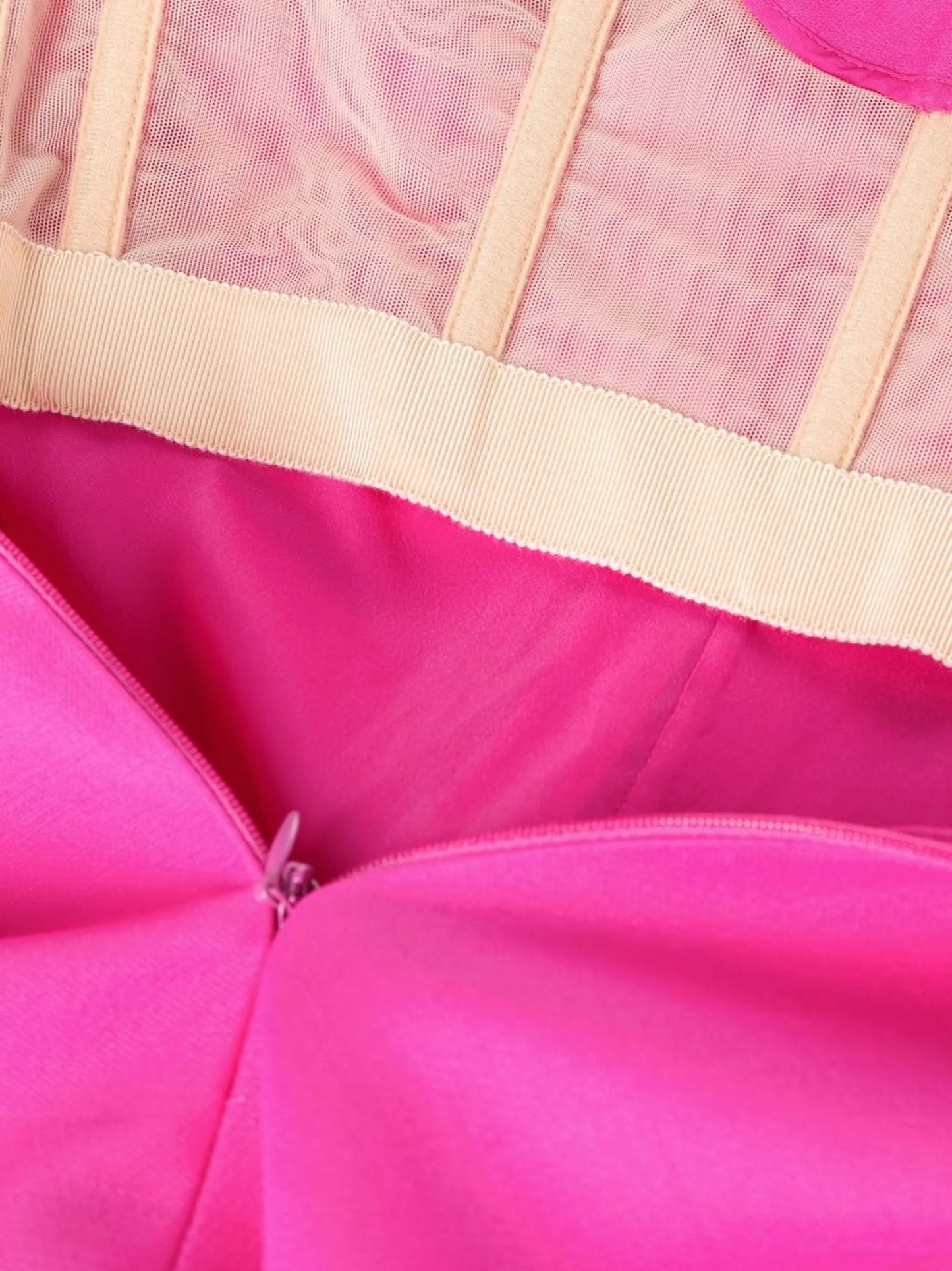 cut-out strapless gown