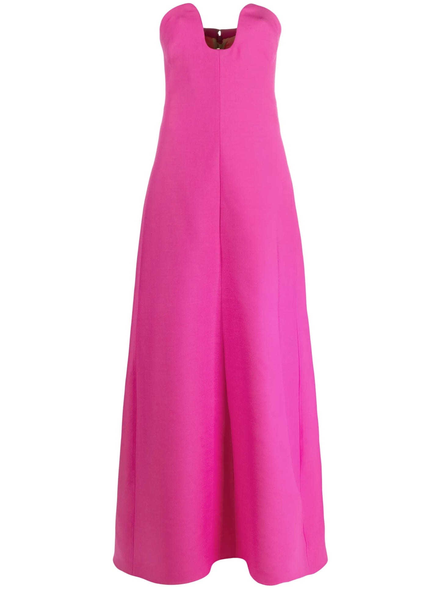 cut-out strapless gown
