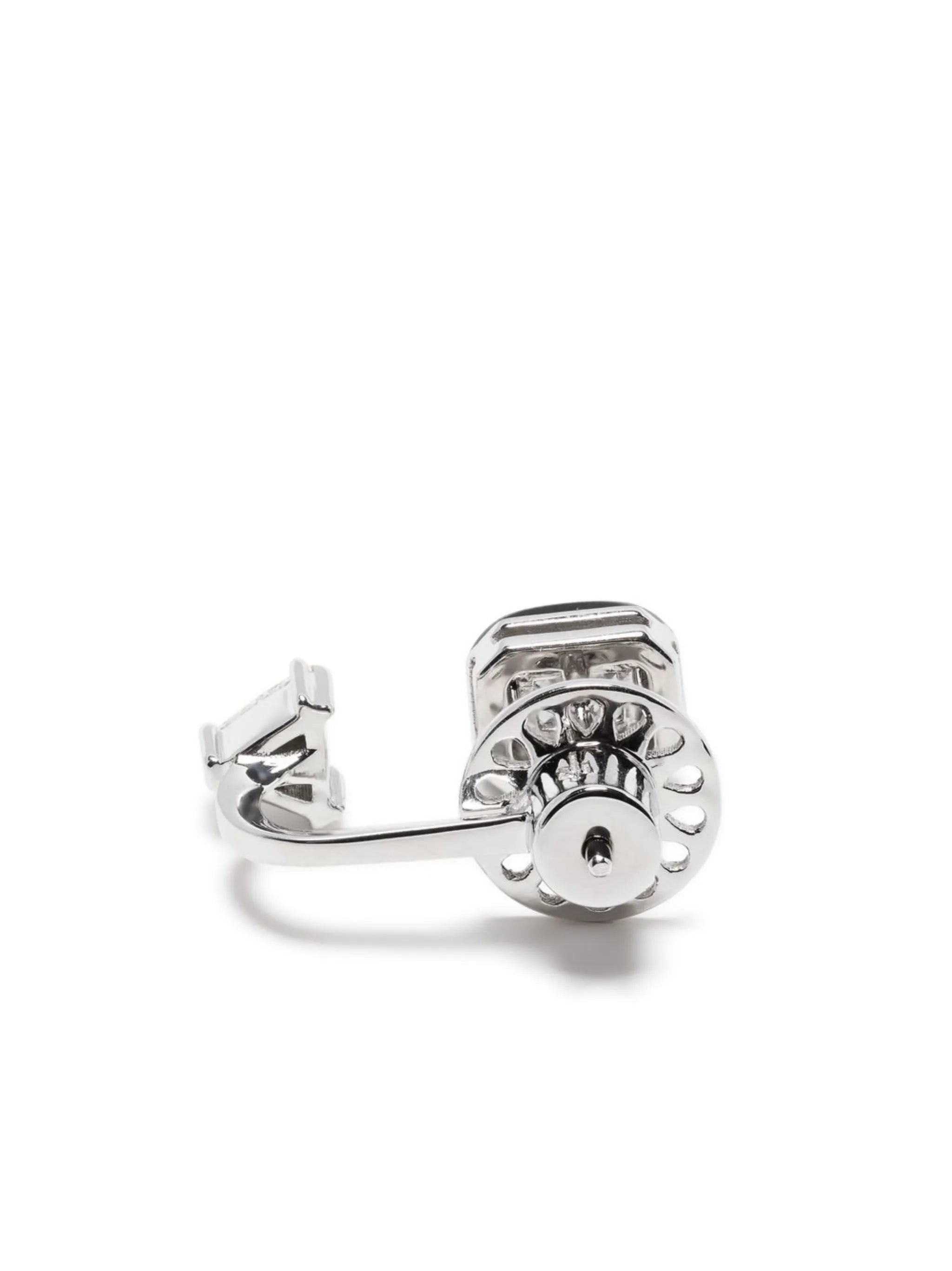 18kt white gold diamond drop earrings