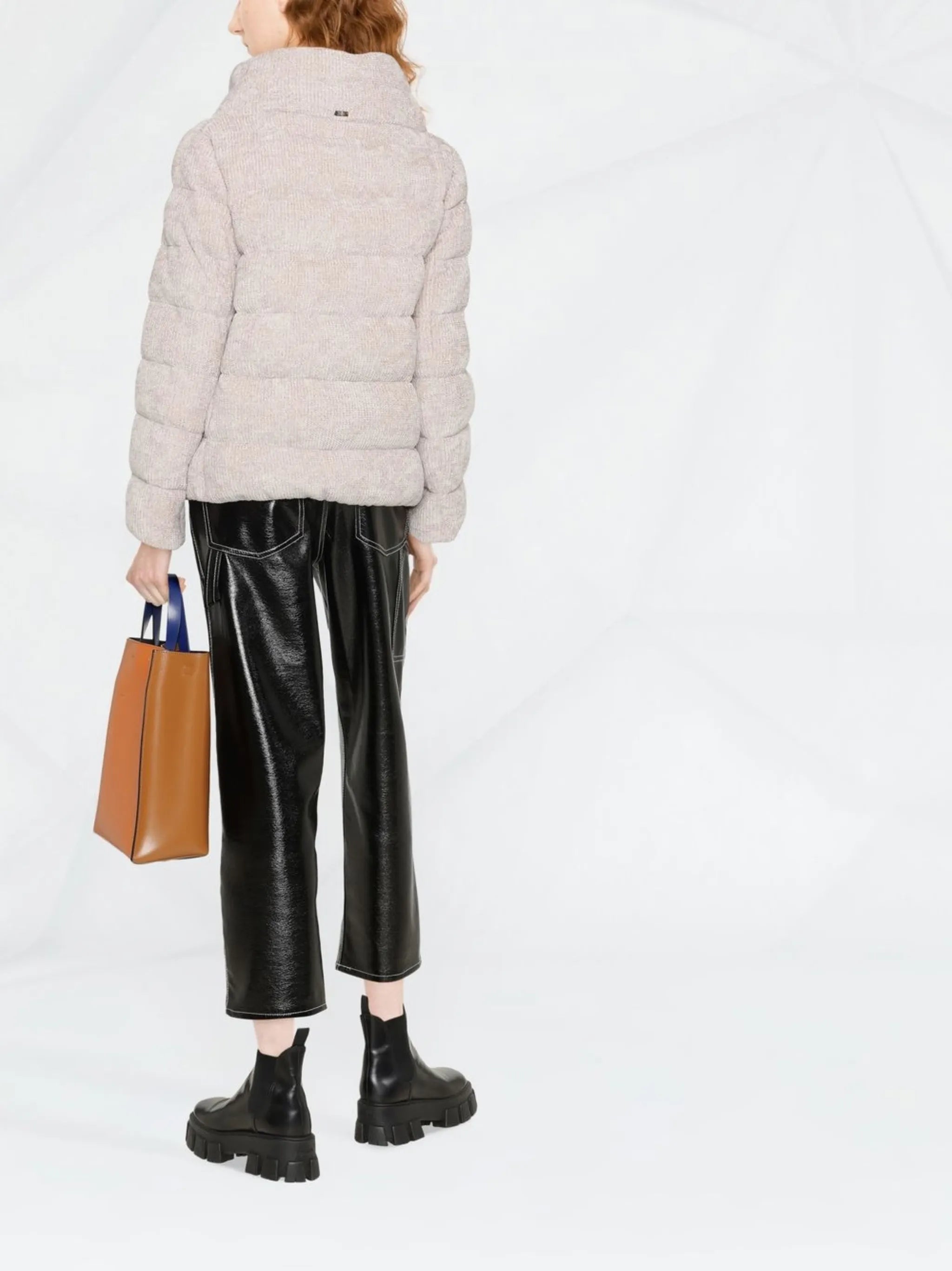 Chenille puffer jacket