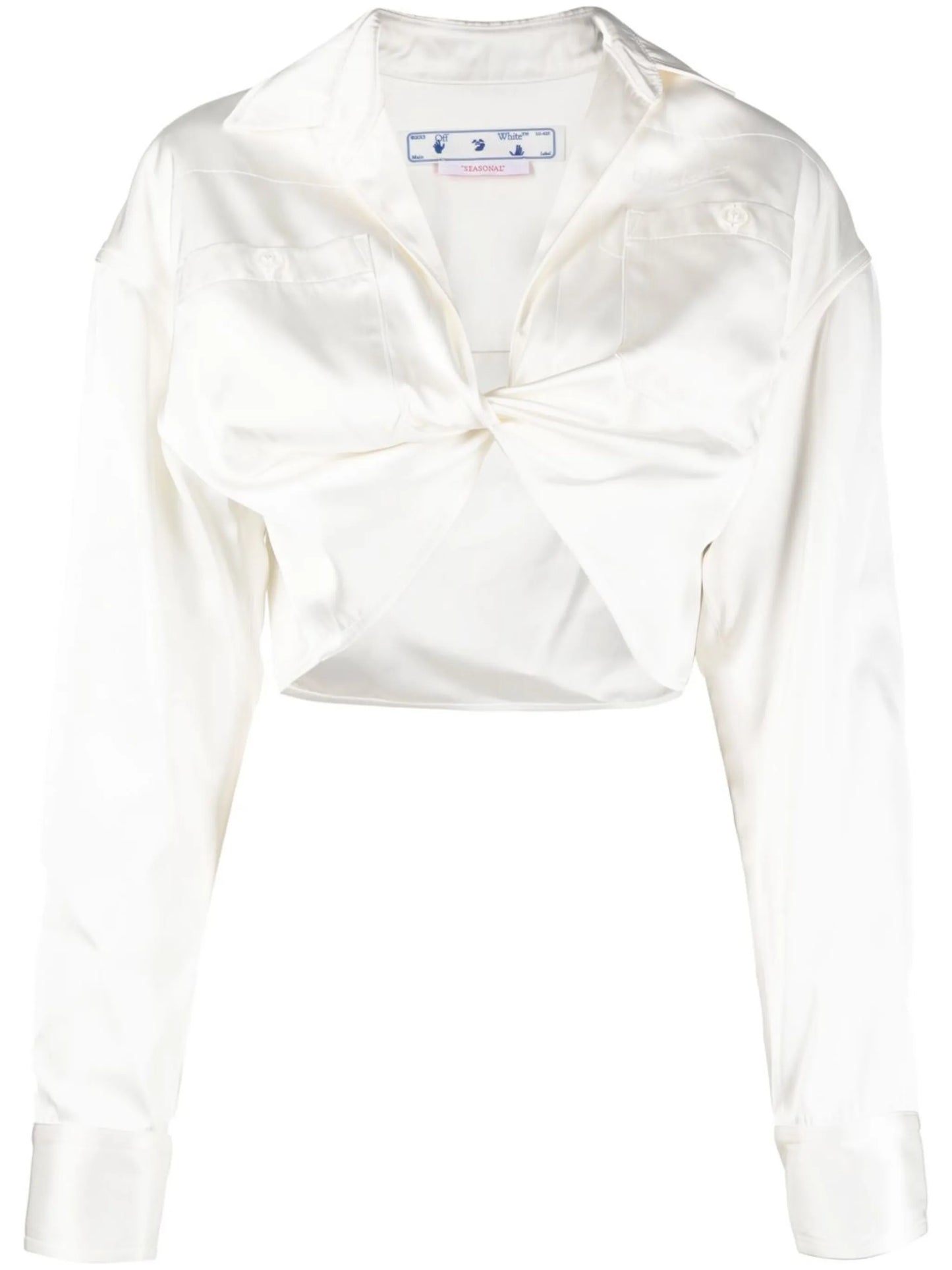 twisted crop shirt