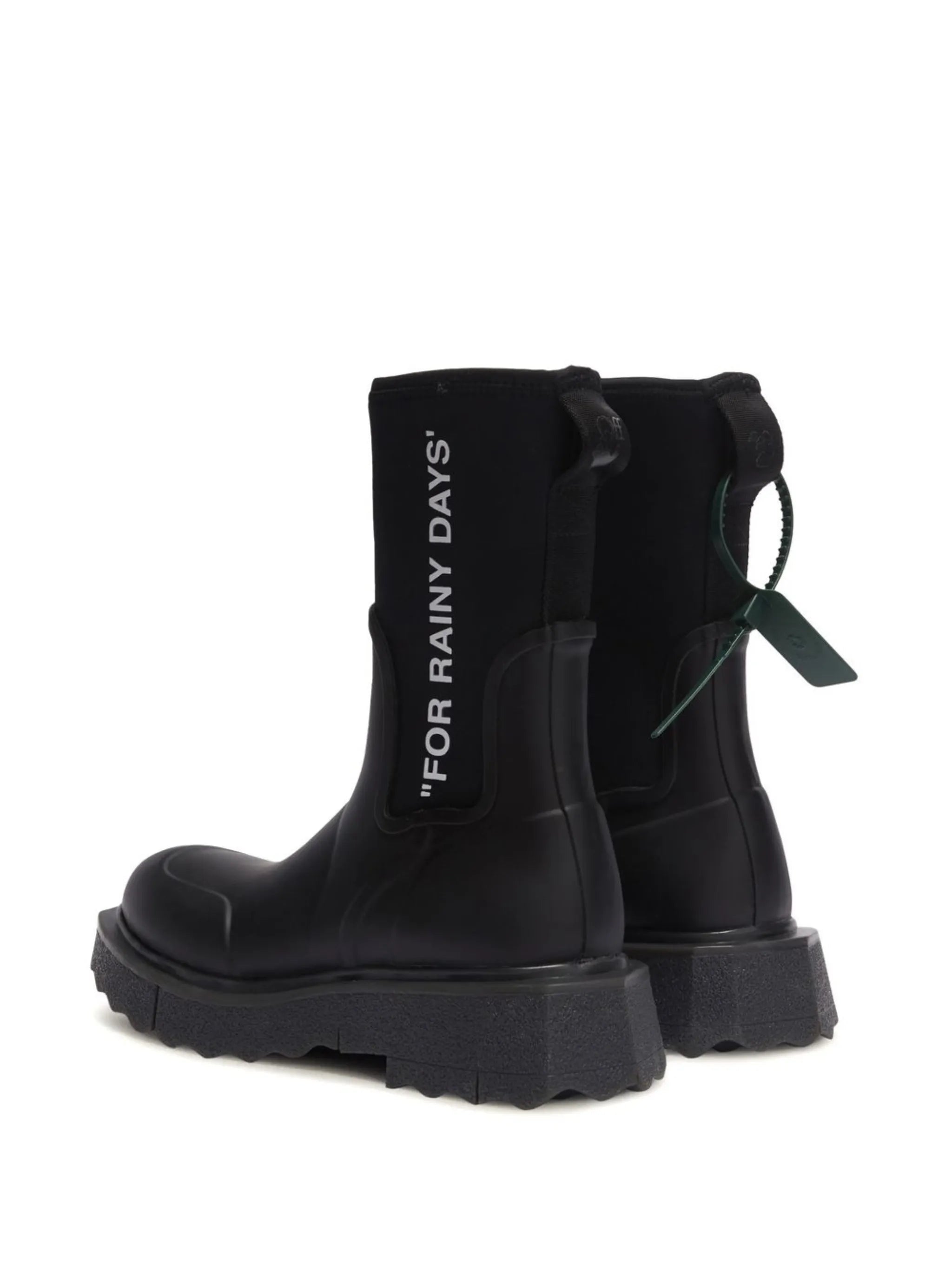 Sponge logo-print rain boots