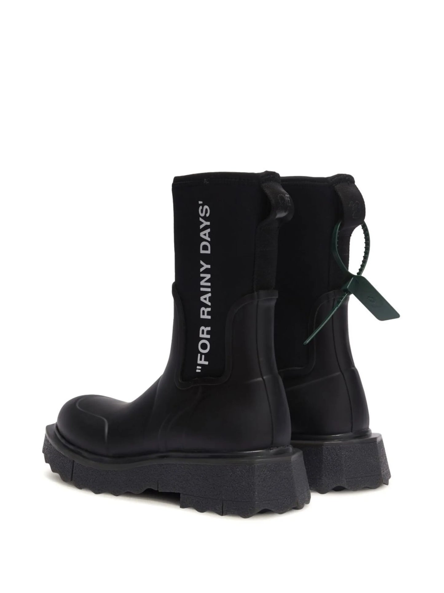 Sponge logo-print rain boots