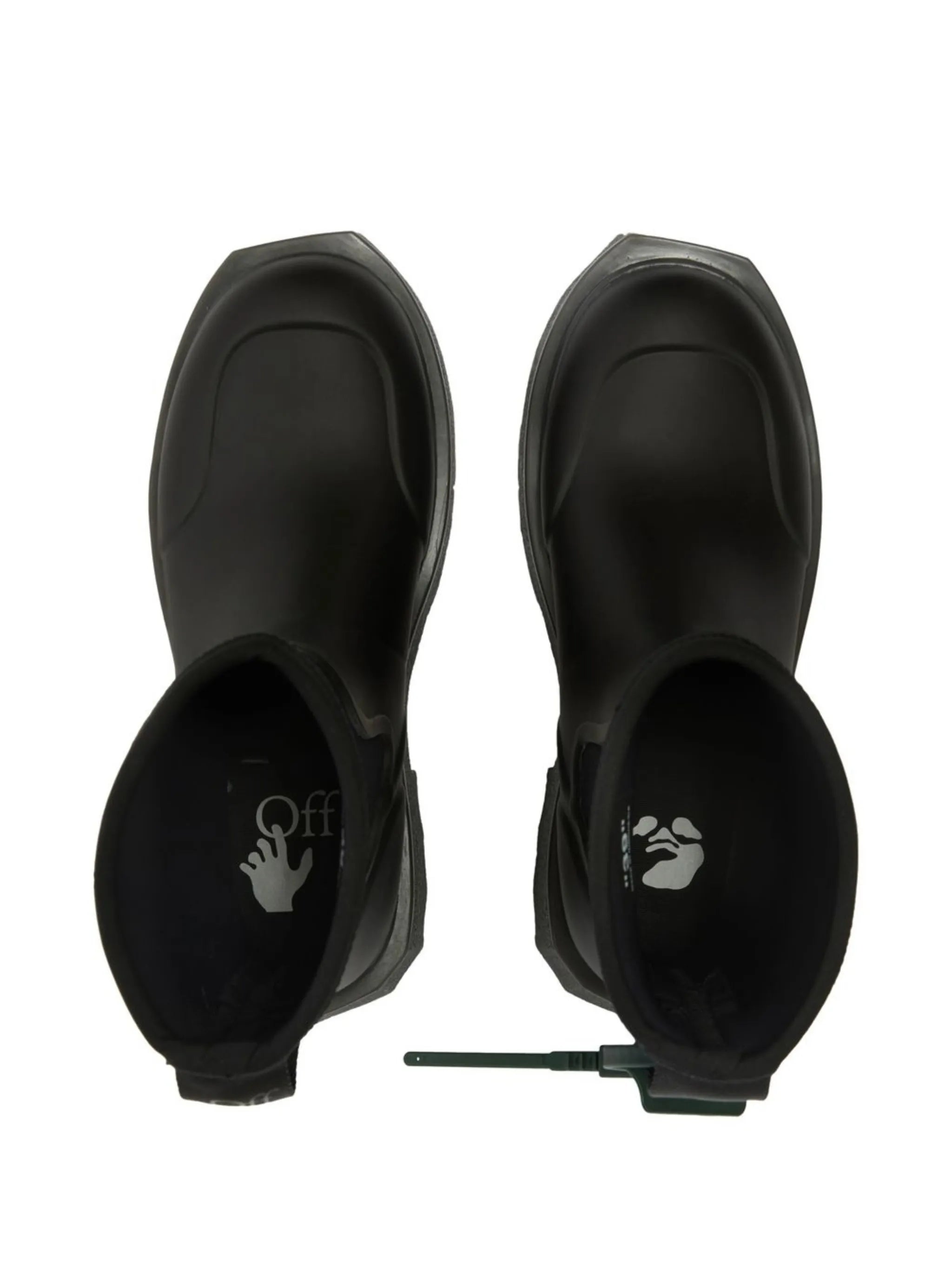 Sponge logo-print rain boots