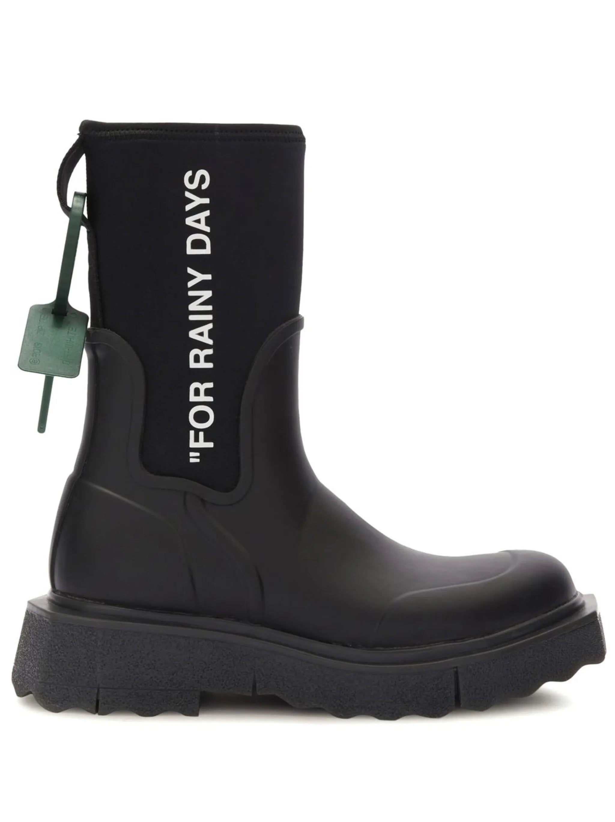 Sponge logo-print rain boots