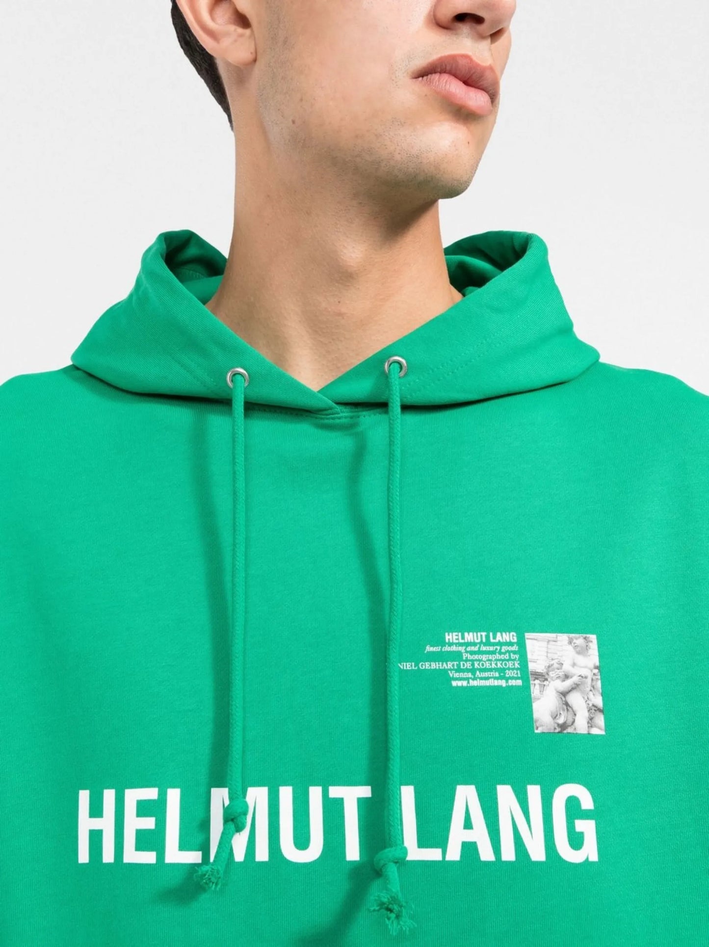 logo-print drawstring hoodie