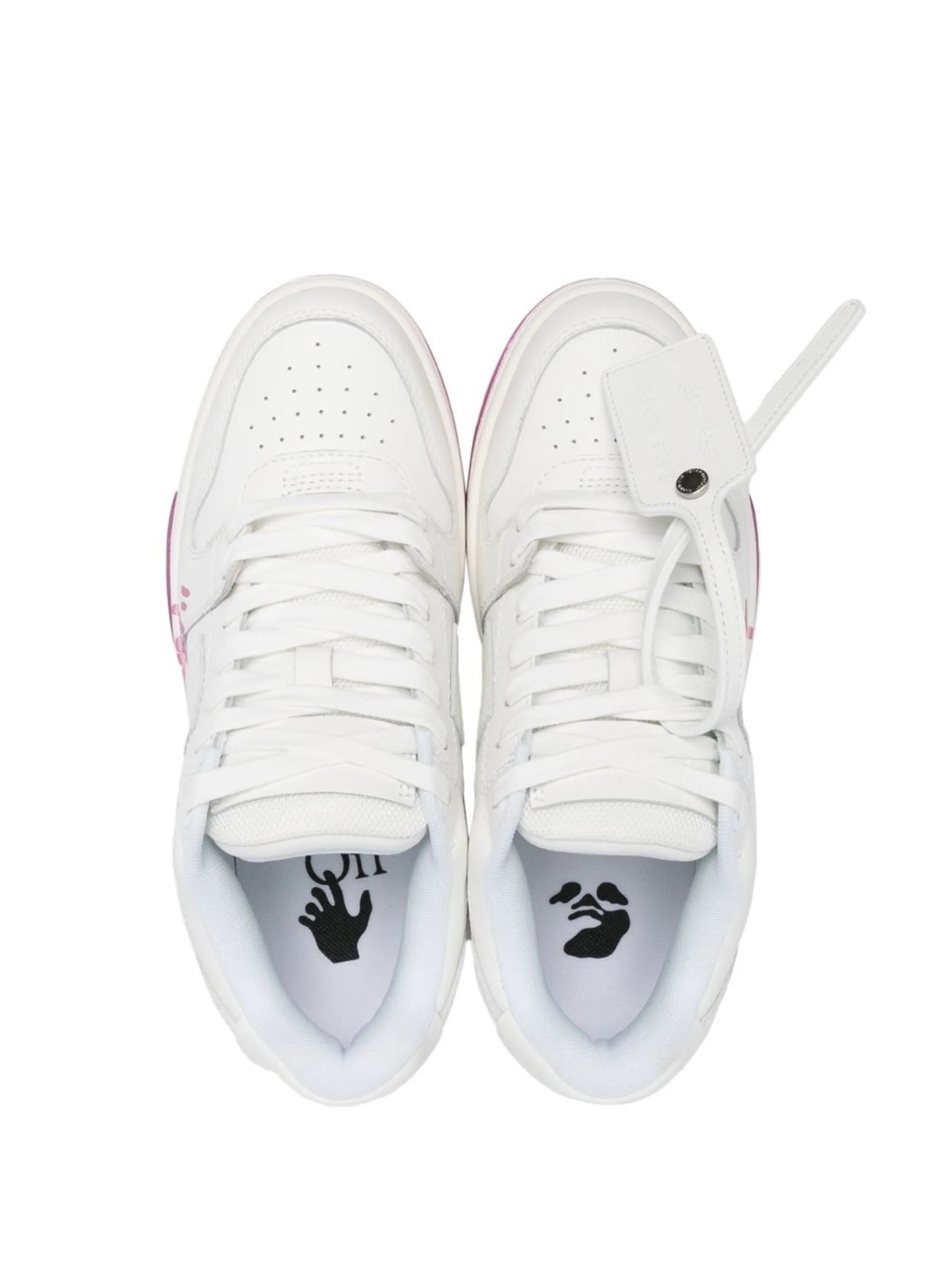 slogan-print lace-up sneakers